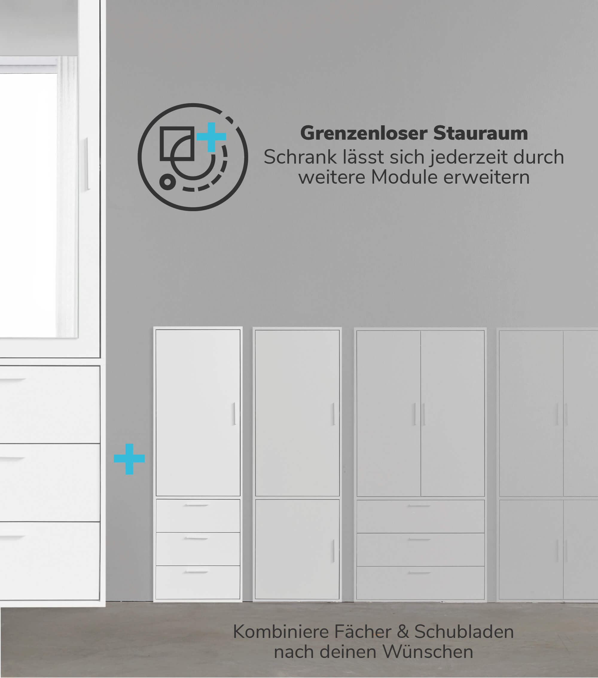 Kleiderschrank Garderobenschrank Schlafzimmerschrank Flurschrank