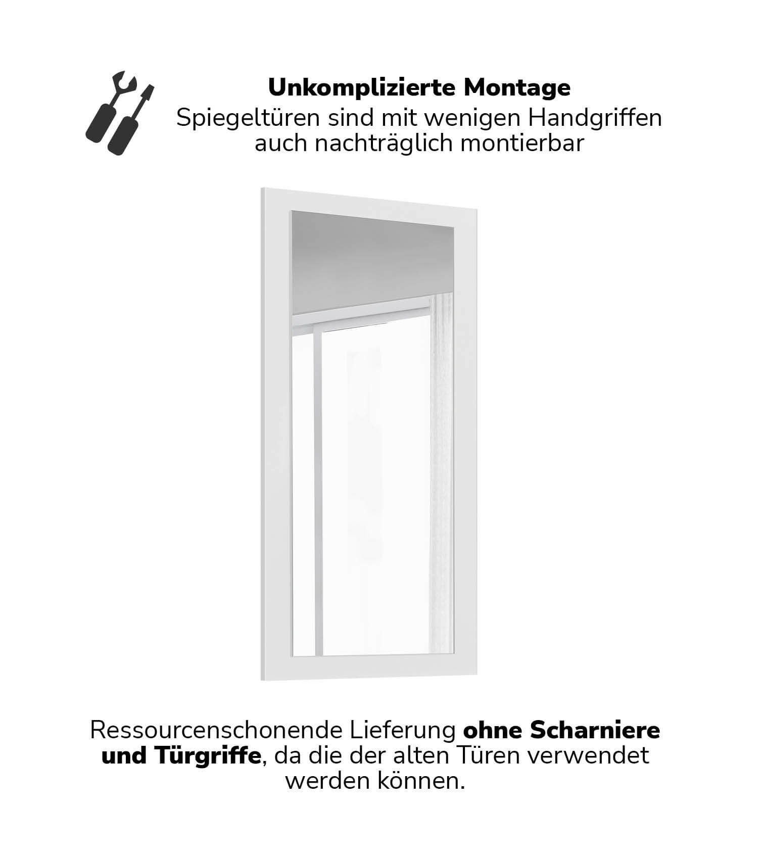 Kleiderschrank Spiegeltür Schranktür mit Spiegel Spiegelschrank Schrank