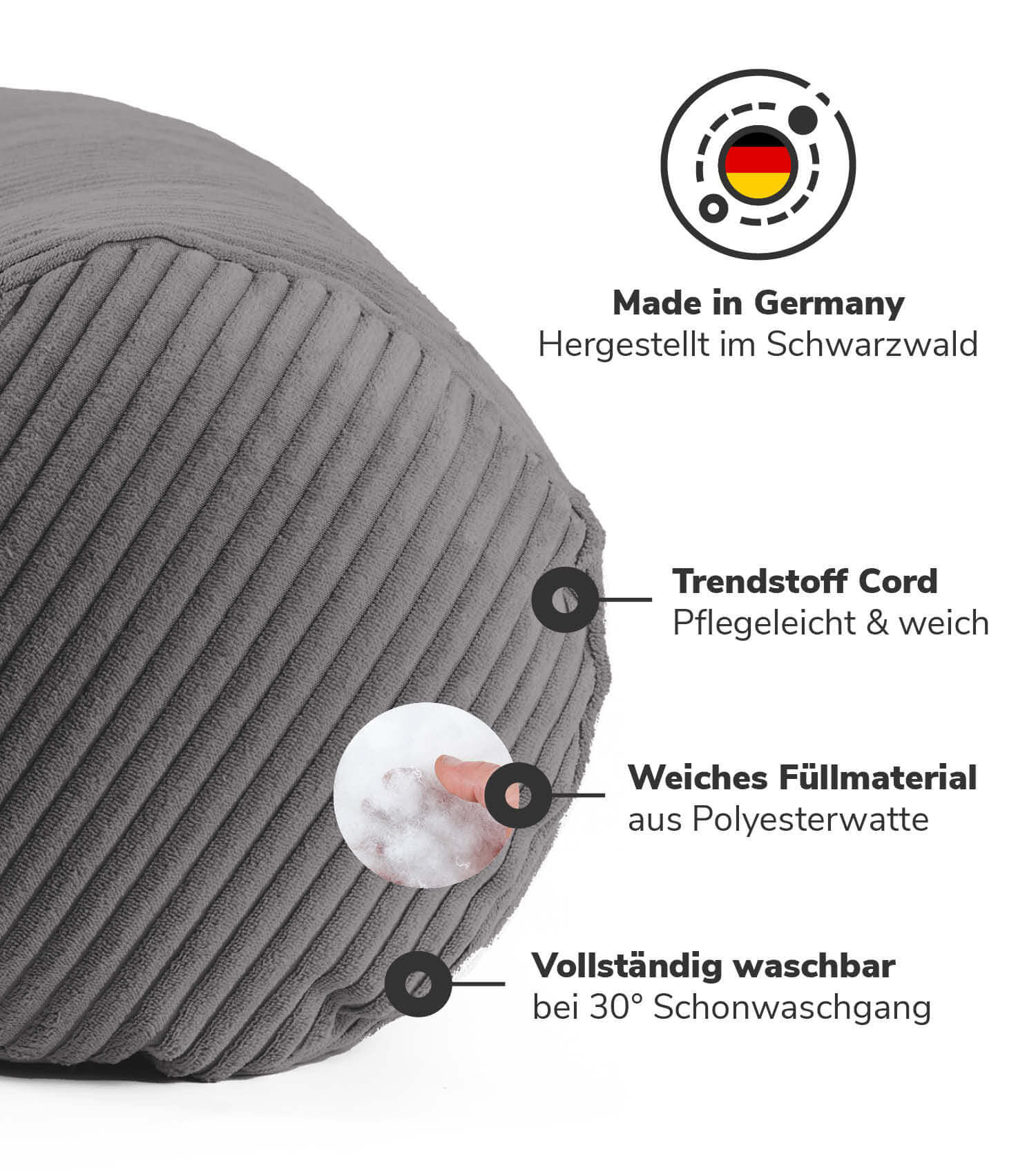 Nackenkissen Nackenrolle Kissenrolle Lesekissen Knierolle Rückenkissen