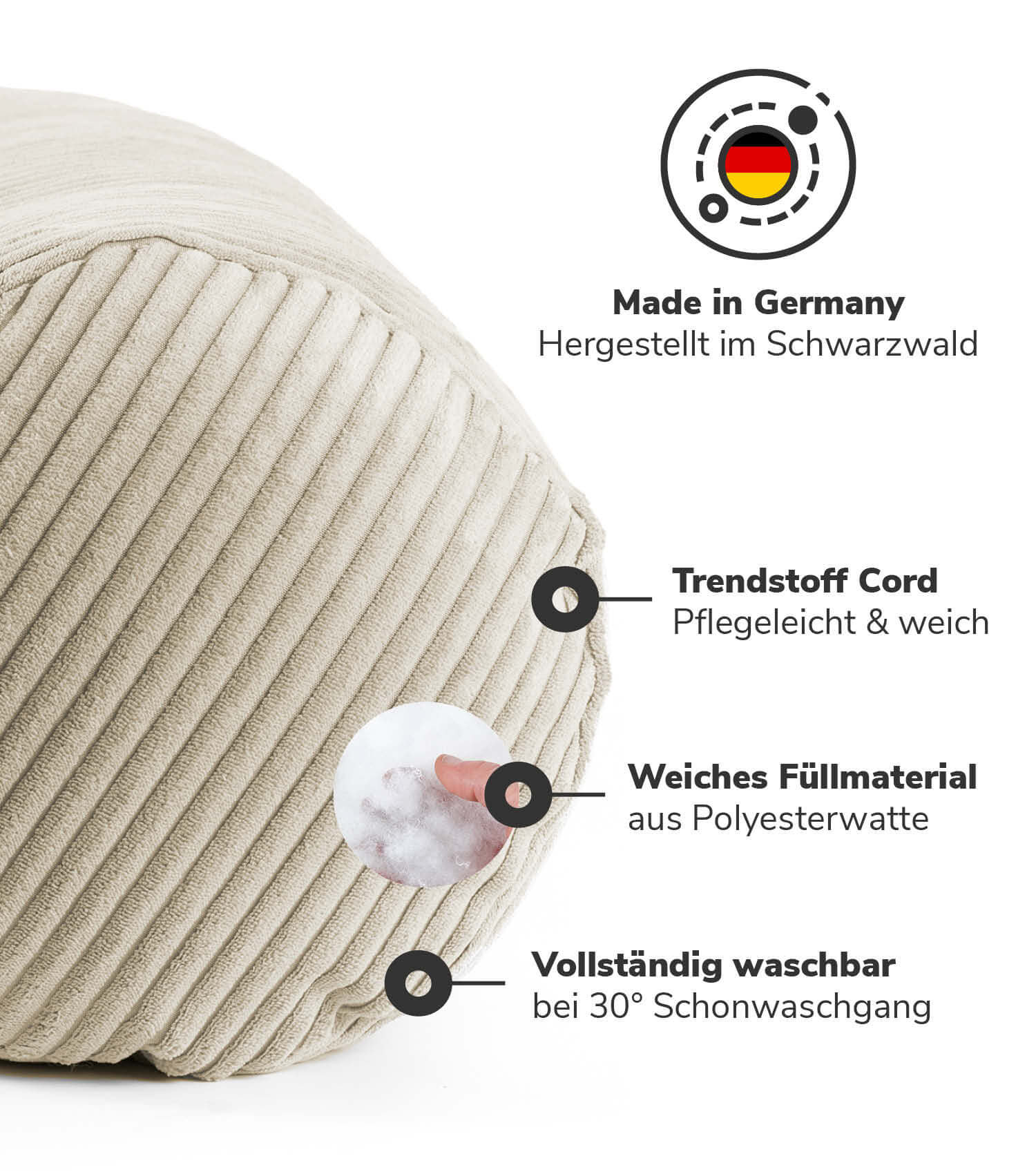 Nackenkissen Nackenrolle Kissenrolle Lesekissen Knierolle Rückenkissen