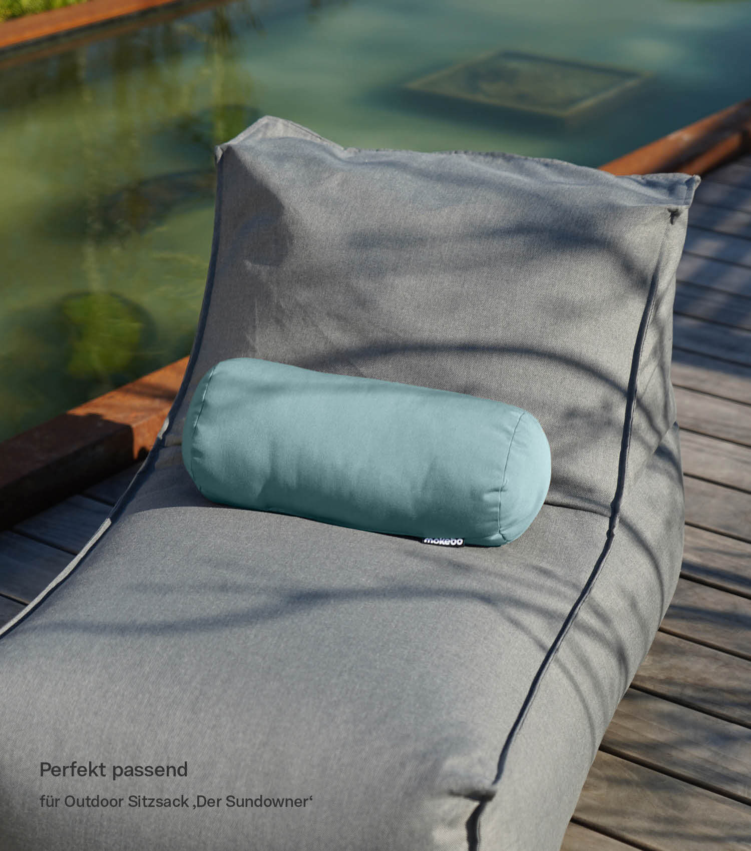 Outdoor Nackenrolle Kissen wetterfest Nackenkissen wasserfest