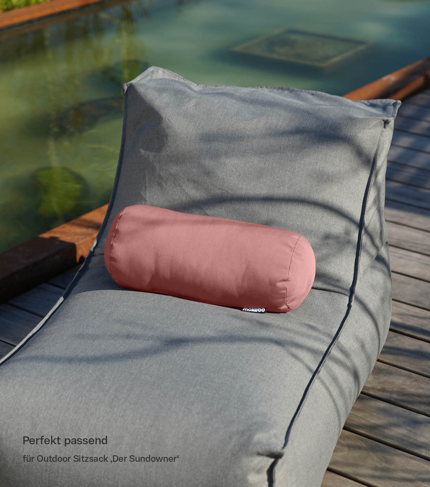 Outdoor Nackenrolle Kissen wetterfest Nackenkissen wasserfest