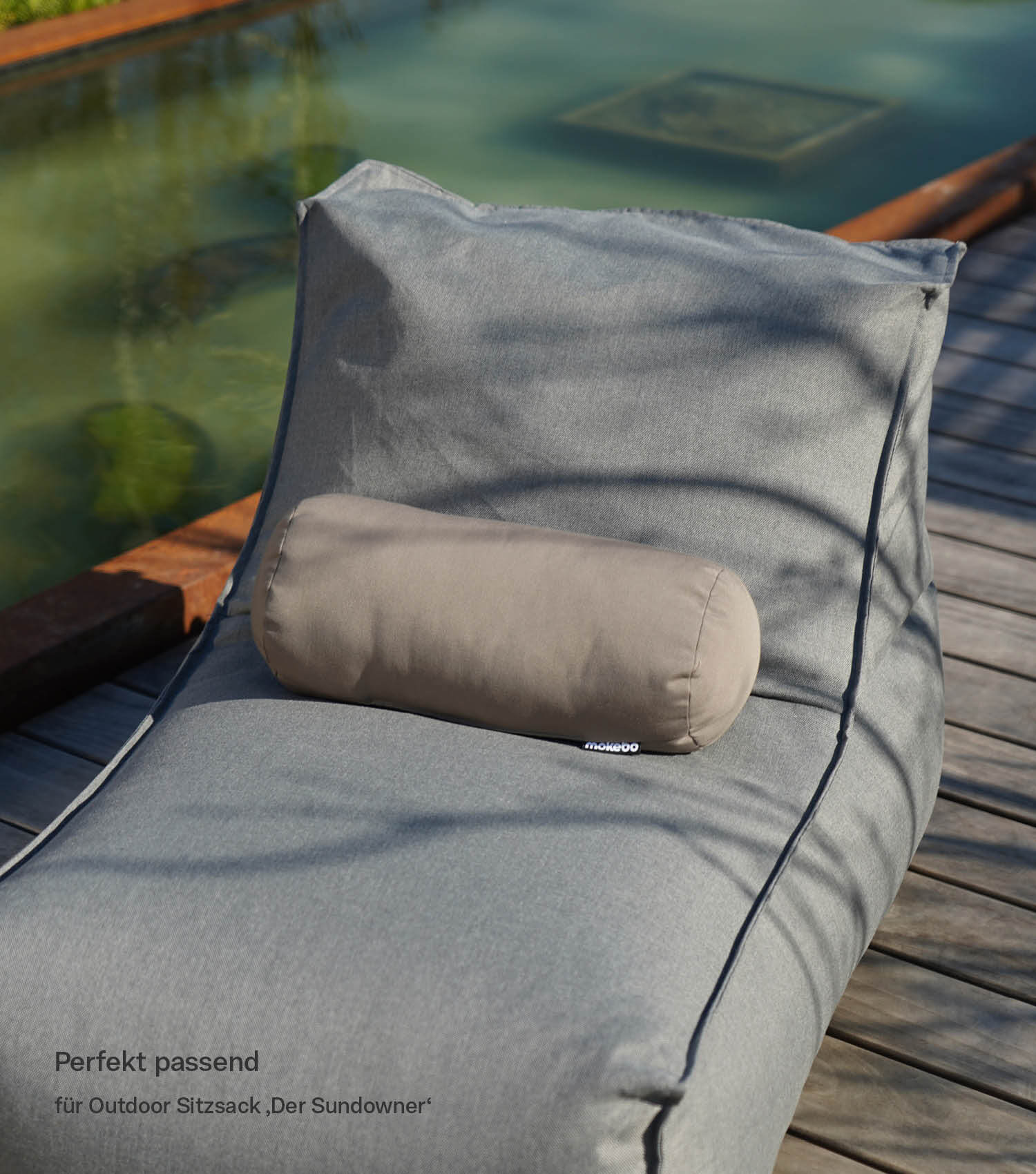 Outdoor Nackenrolle Kissen wetterfest Nackenkissen wasserfest