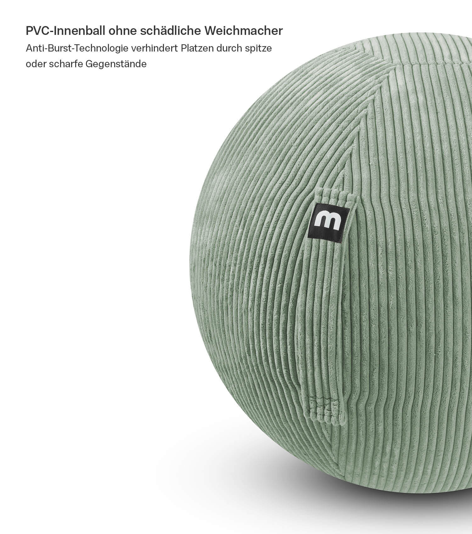 Stoff Sitzball Büro ergonomisch Gymnastikball Pezziball Bürostuhl