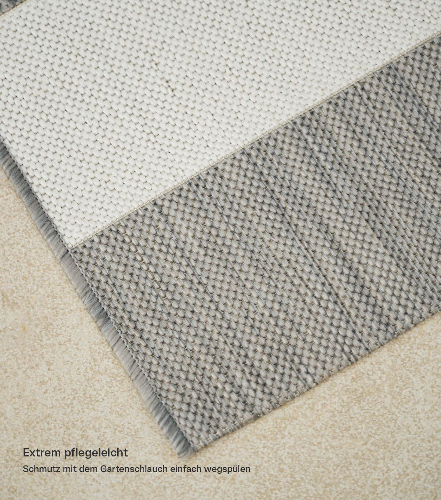 Wetterfester Outdoor Teppich Läufer oder Wohnzimmerteppich