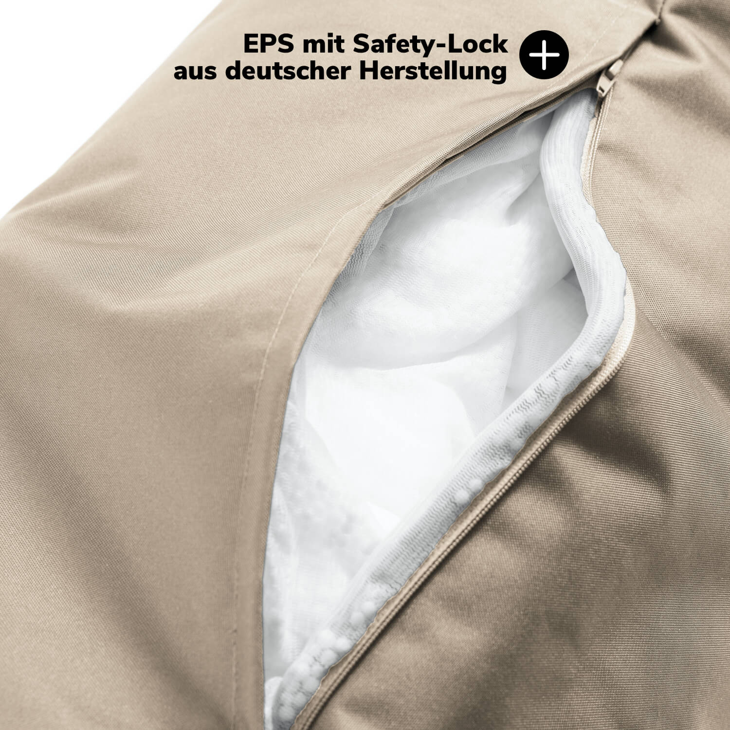 Sitzsack-Sessel Innovation 'Der Ruhepol' mit Hocker oder als Bean Bag