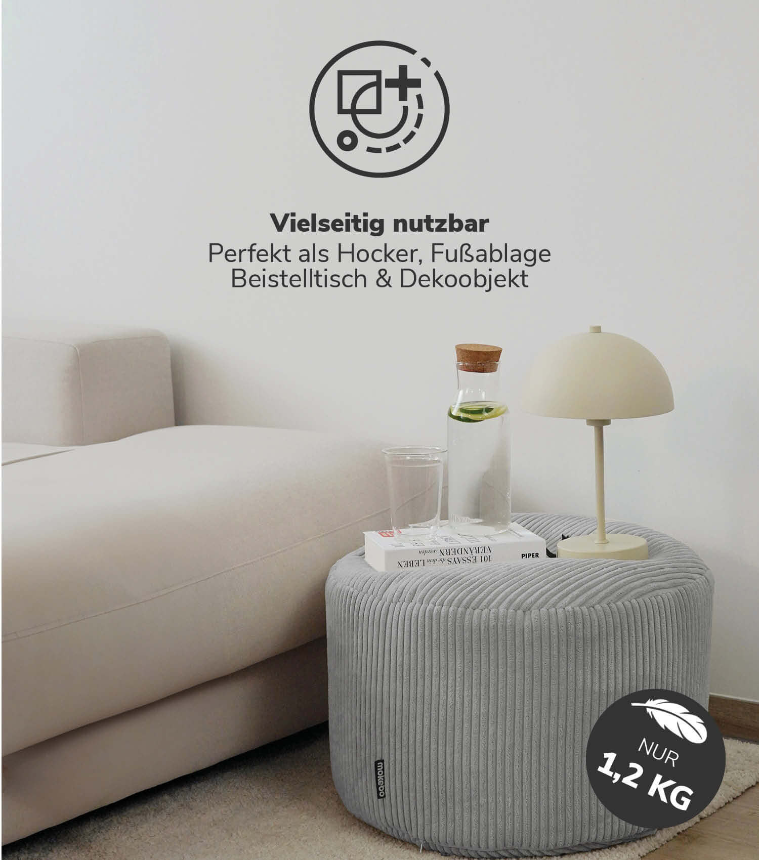 Sitzsack Bean Bag Sitzkissen Cord Bodenkissen BeanBag Sitzsack Kinder