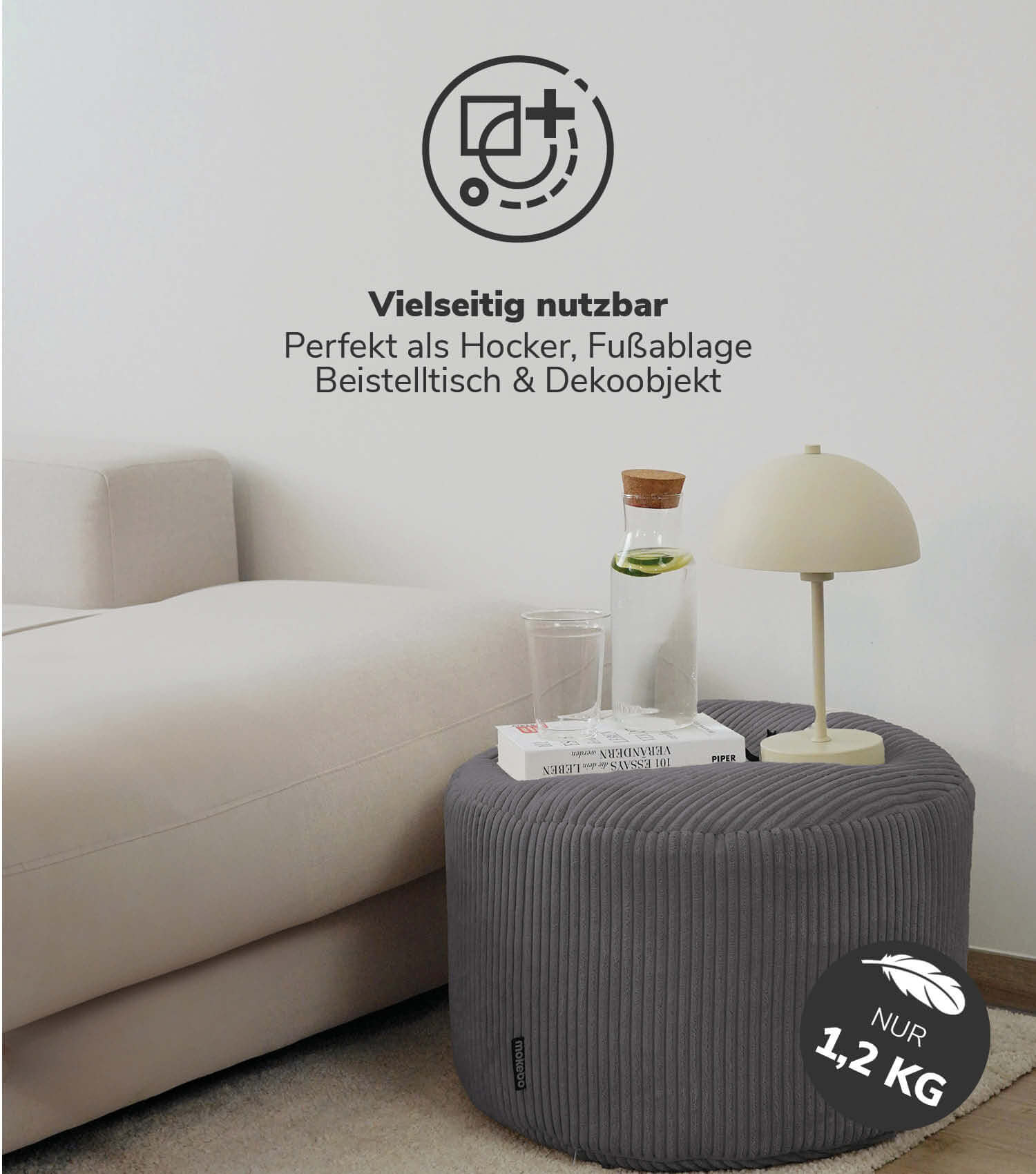 Sitzsack Bean Bag Sitzkissen Cord Bodenkissen BeanBag Sitzsack Kinder