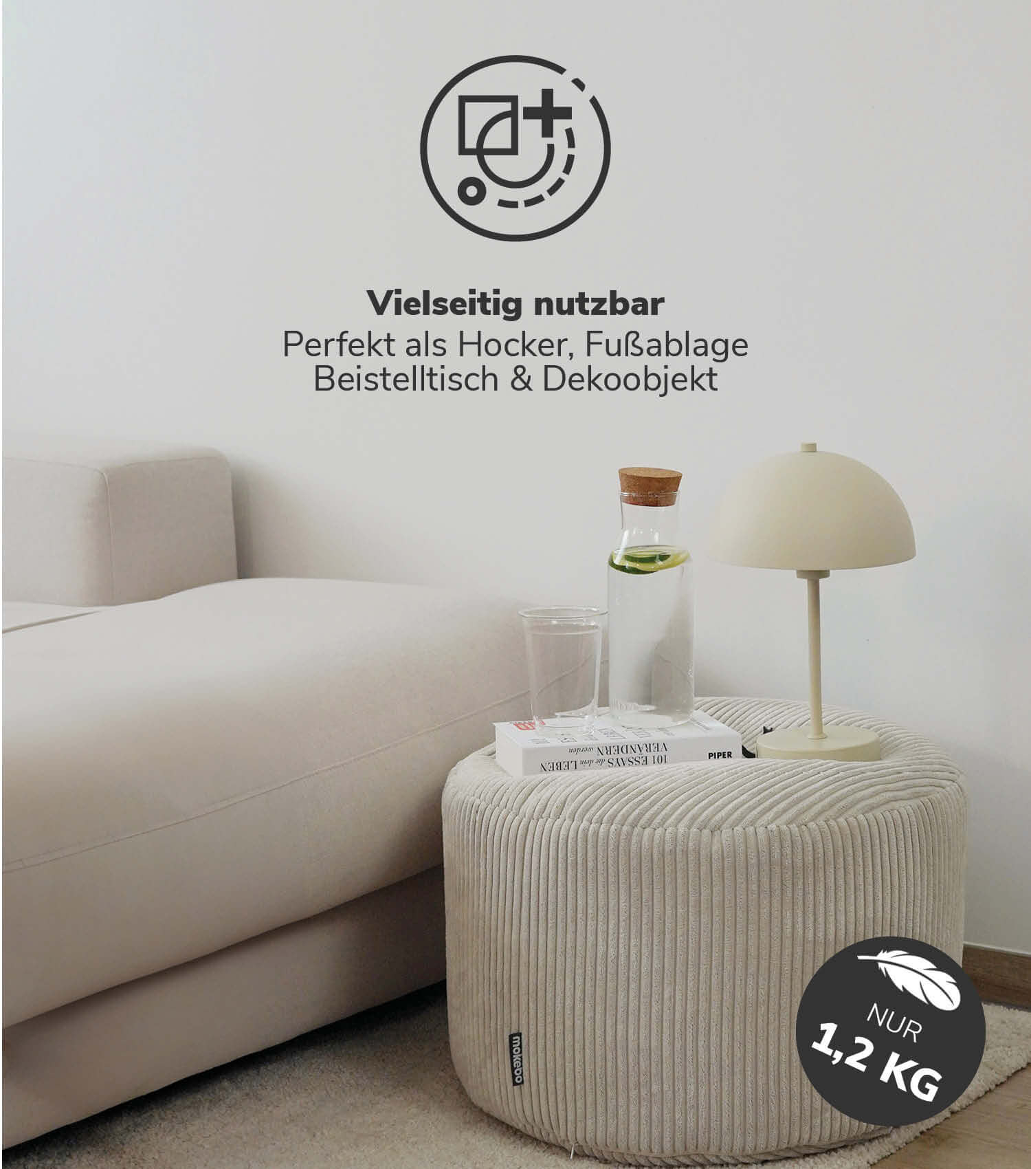 Sitzsack Bean Bag Sitzkissen Cord Bodenkissen BeanBag Sitzsack Kinder