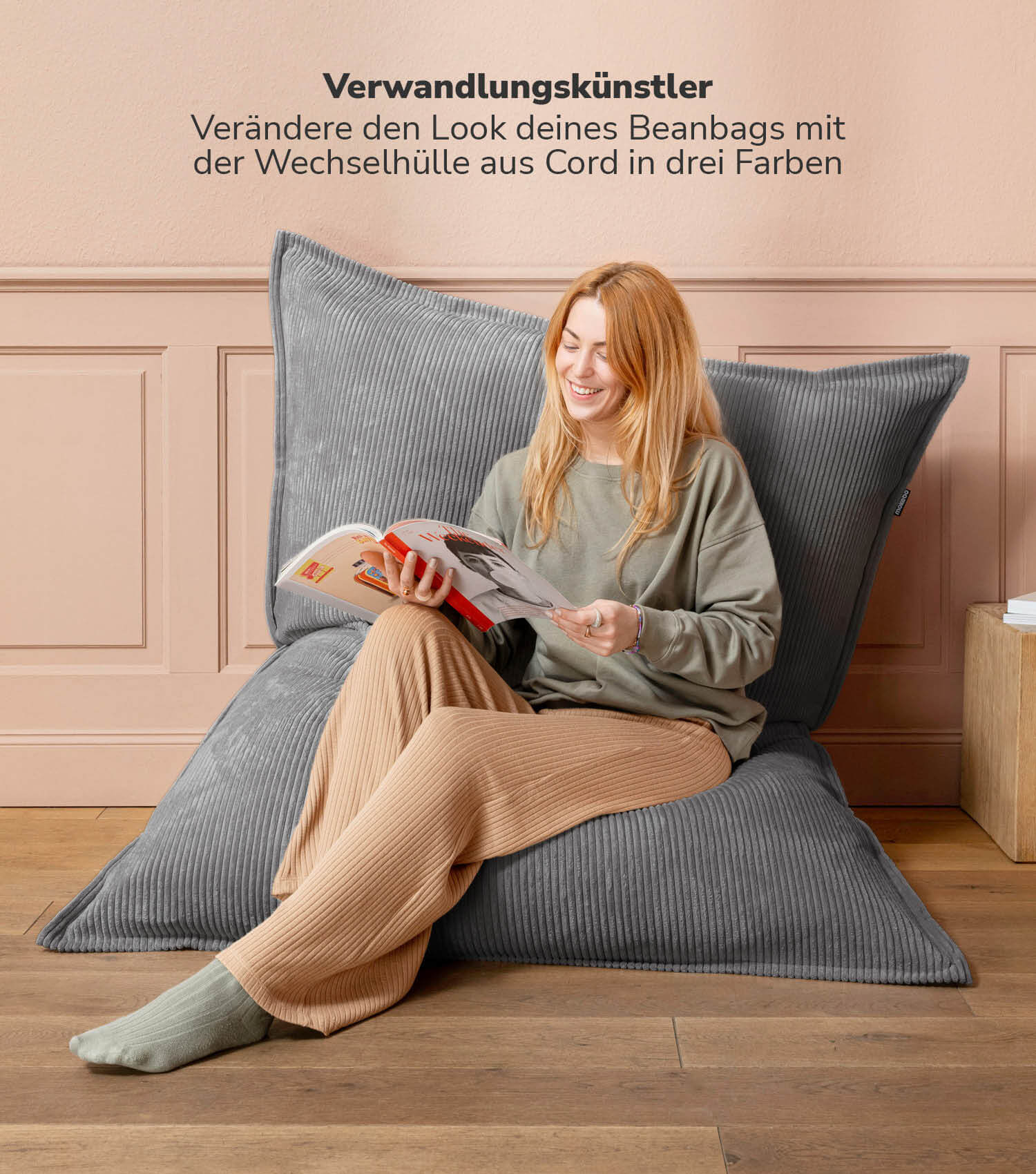 Cord Bezug Sitzsackcover Sitzsack Hülle Bean Bag Cover Sitzkissen