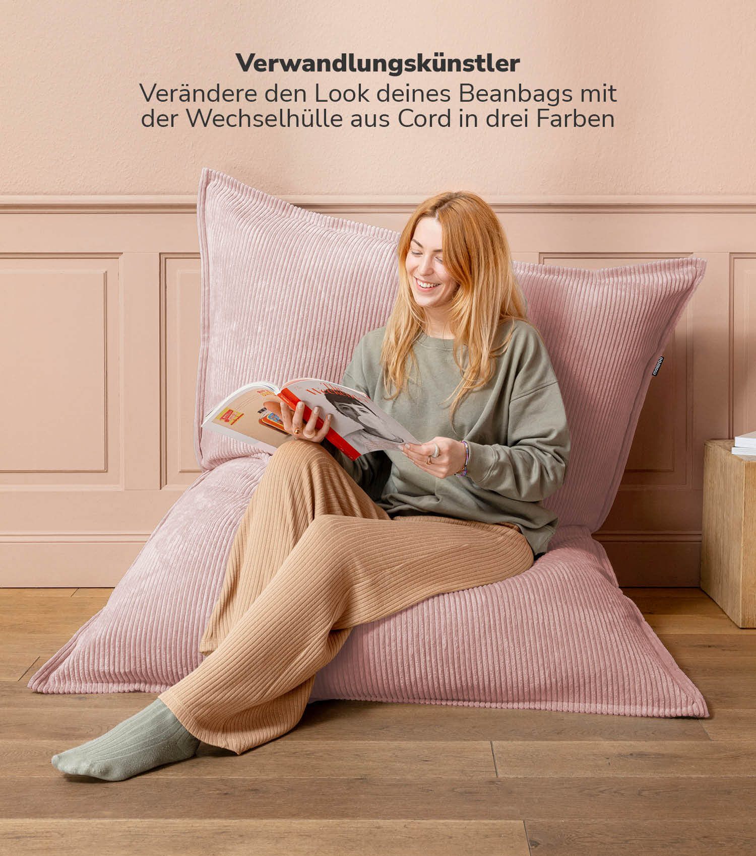 Cord Bezug Sitzsackcover Sitzsack Hülle Bean Bag Cover Sitzkissen