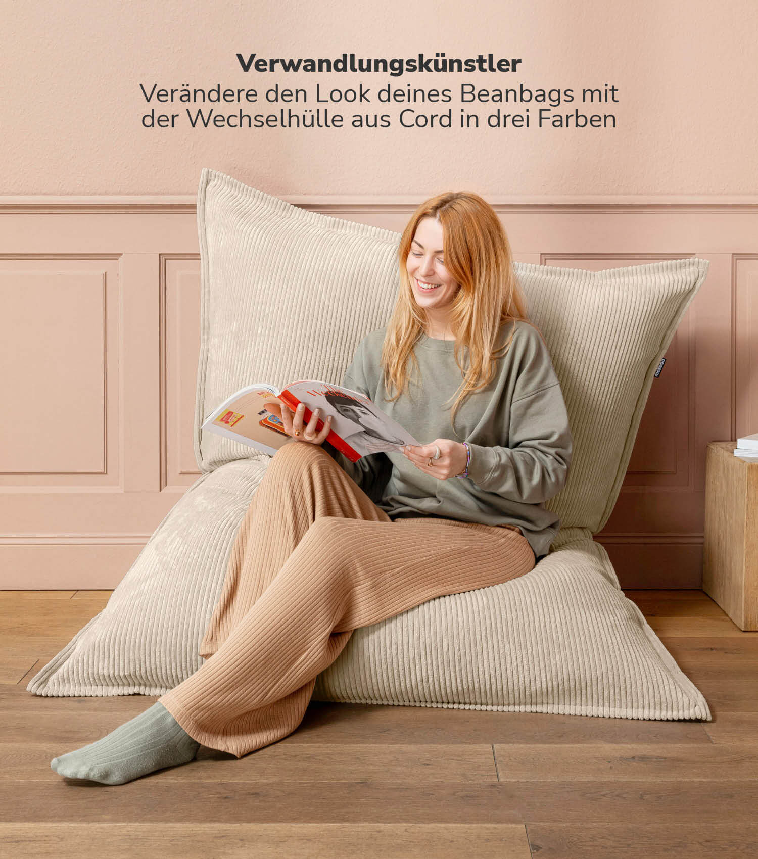 Cord Bezug Sitzsackcover Sitzsack Hülle Bean Bag Cover Sitzkissen