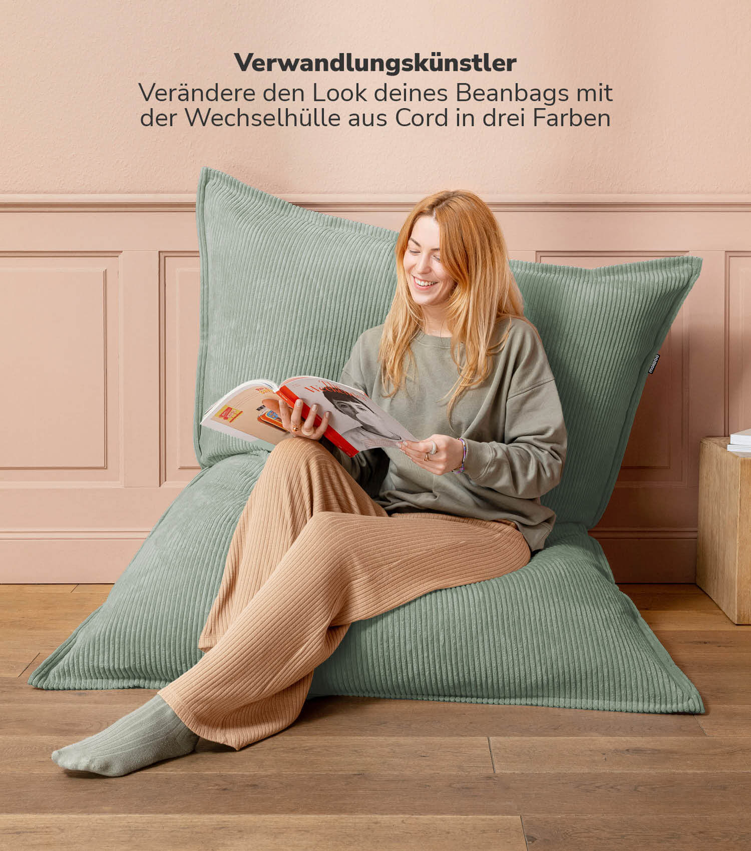 Cord Bezug Sitzsackcover Sitzsack Hülle Bean Bag Cover Sitzkissen