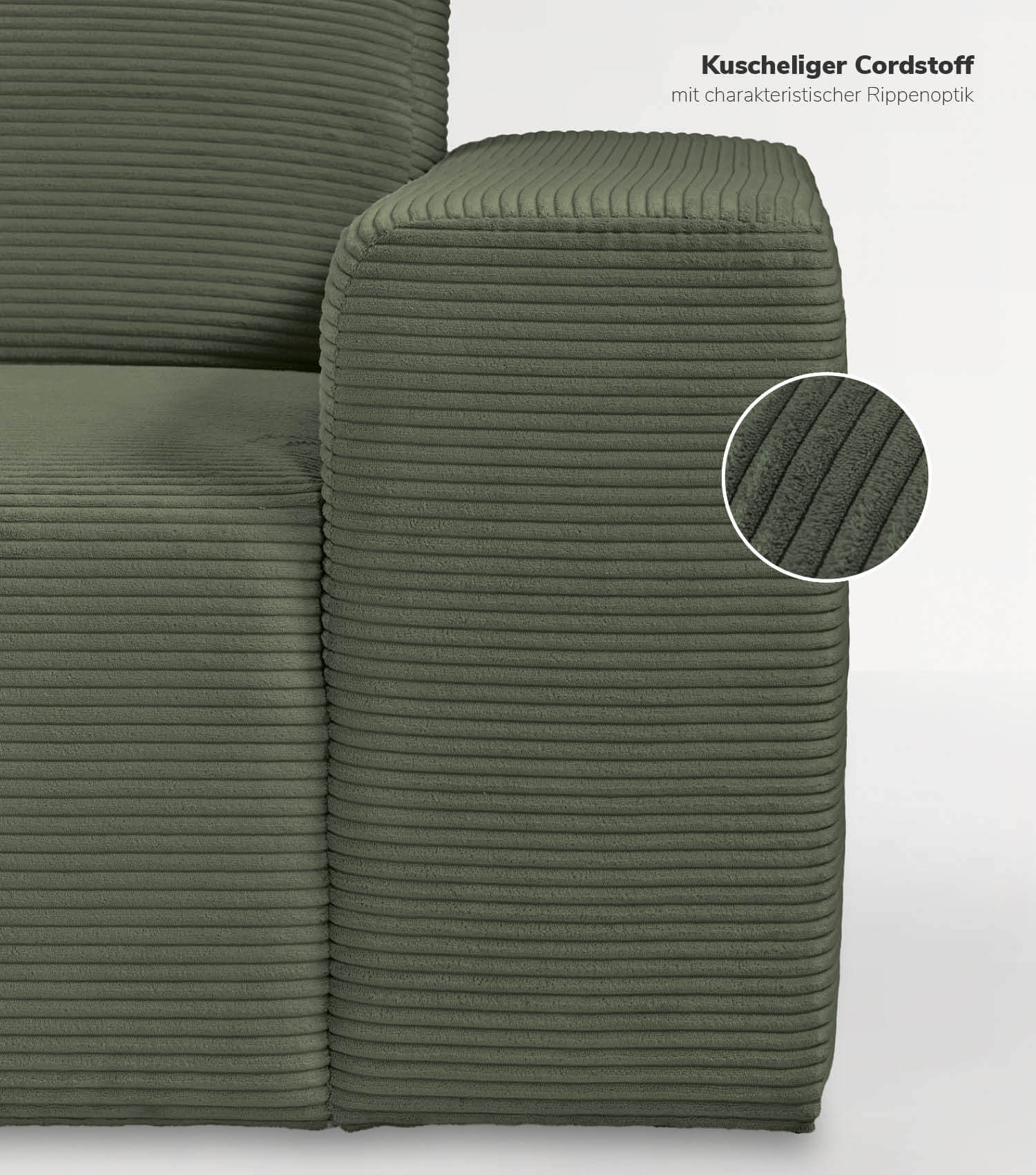 Cord Sofa Sofa Cord Ecksofa Cord Sofa beige Eckcouch 3-Sitzer Sofa