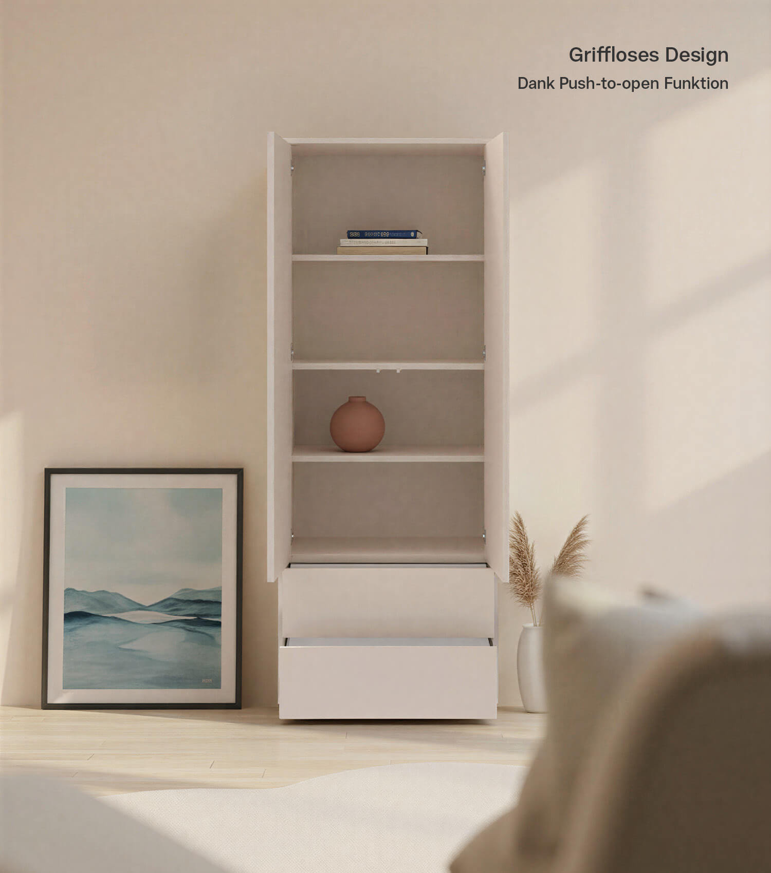 Hochschrank Highboard Wohnzimmer Möbel Schrank Wohnzimmer Vorratsschrank Schrank Mehrzweckschrank