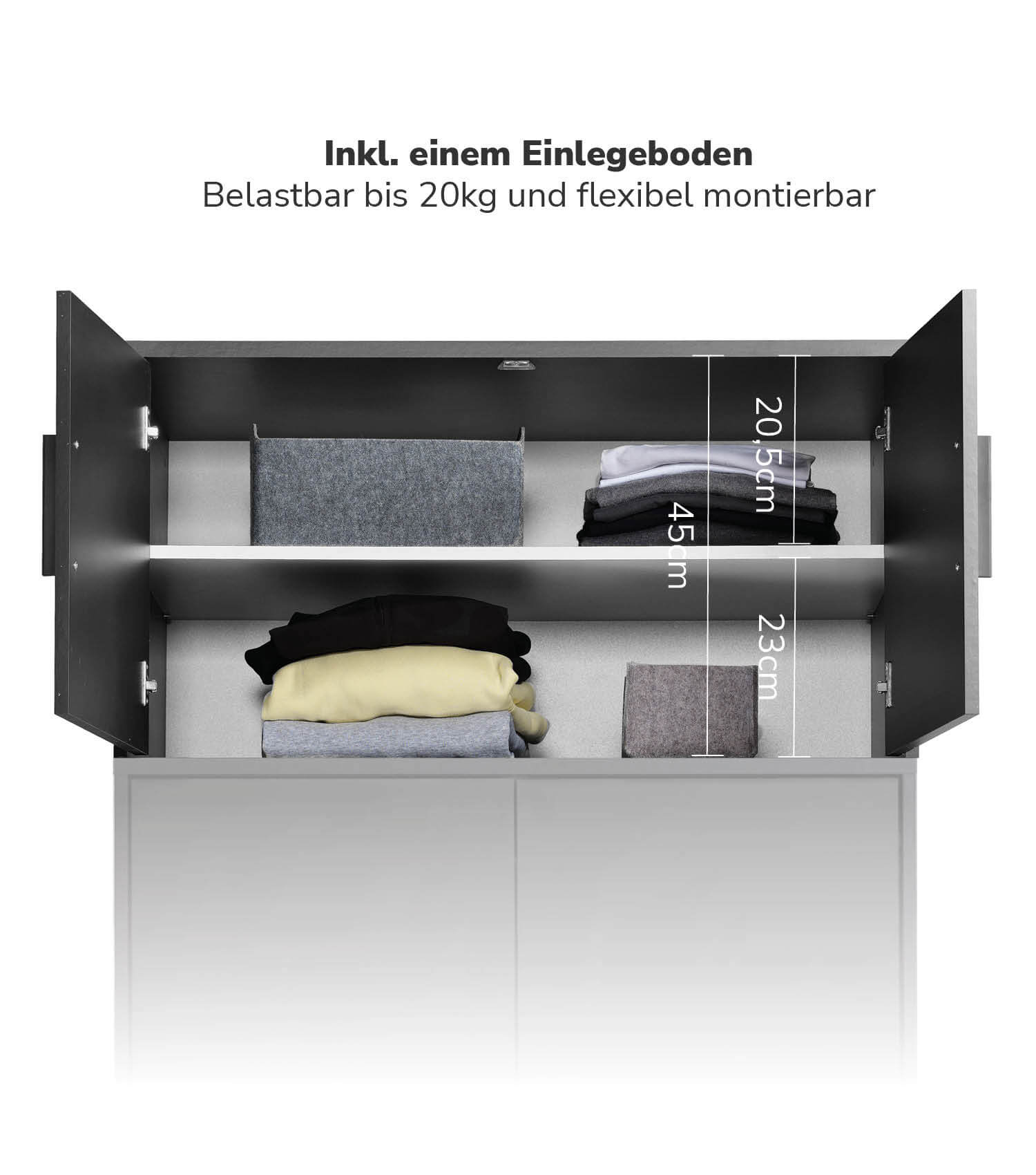 Kleiderschrankaufsatz Schrankaufsatz aufsatzschrank aufsatzregal