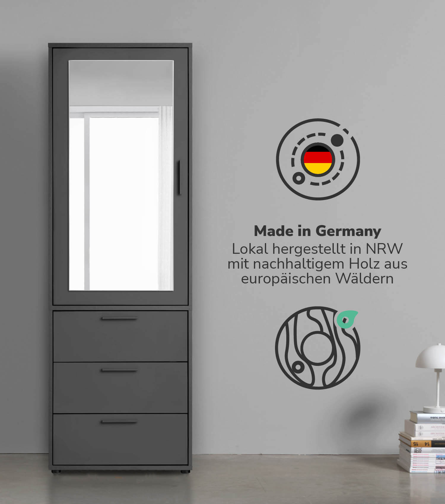 Kleiderschrank Spiegeltür Schranktür mit Spiegel Spiegelschrank Schrank