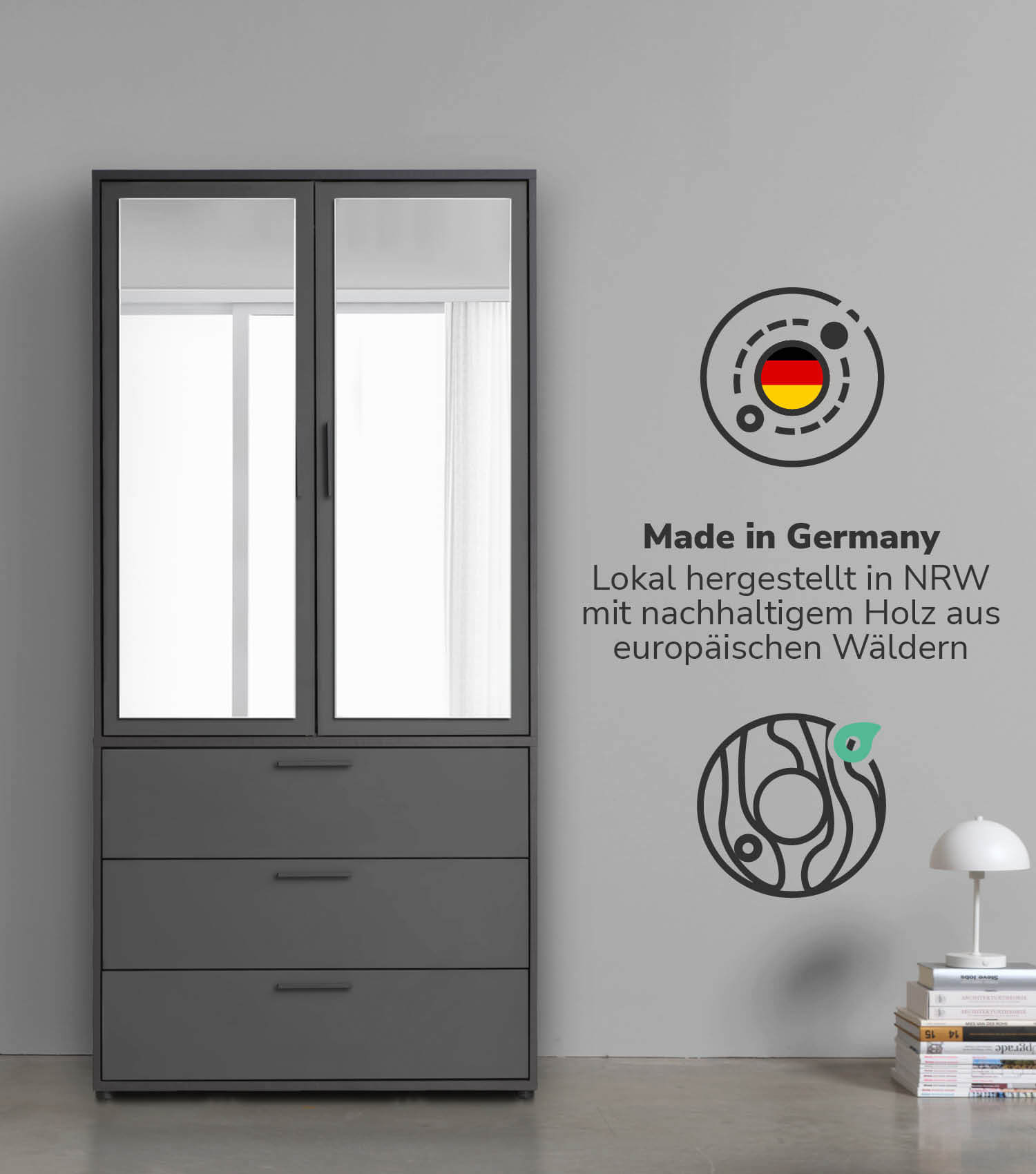 Kleiderschrank Spiegeltür Schranktür mit Spiegel Spiegelschrank Schrank