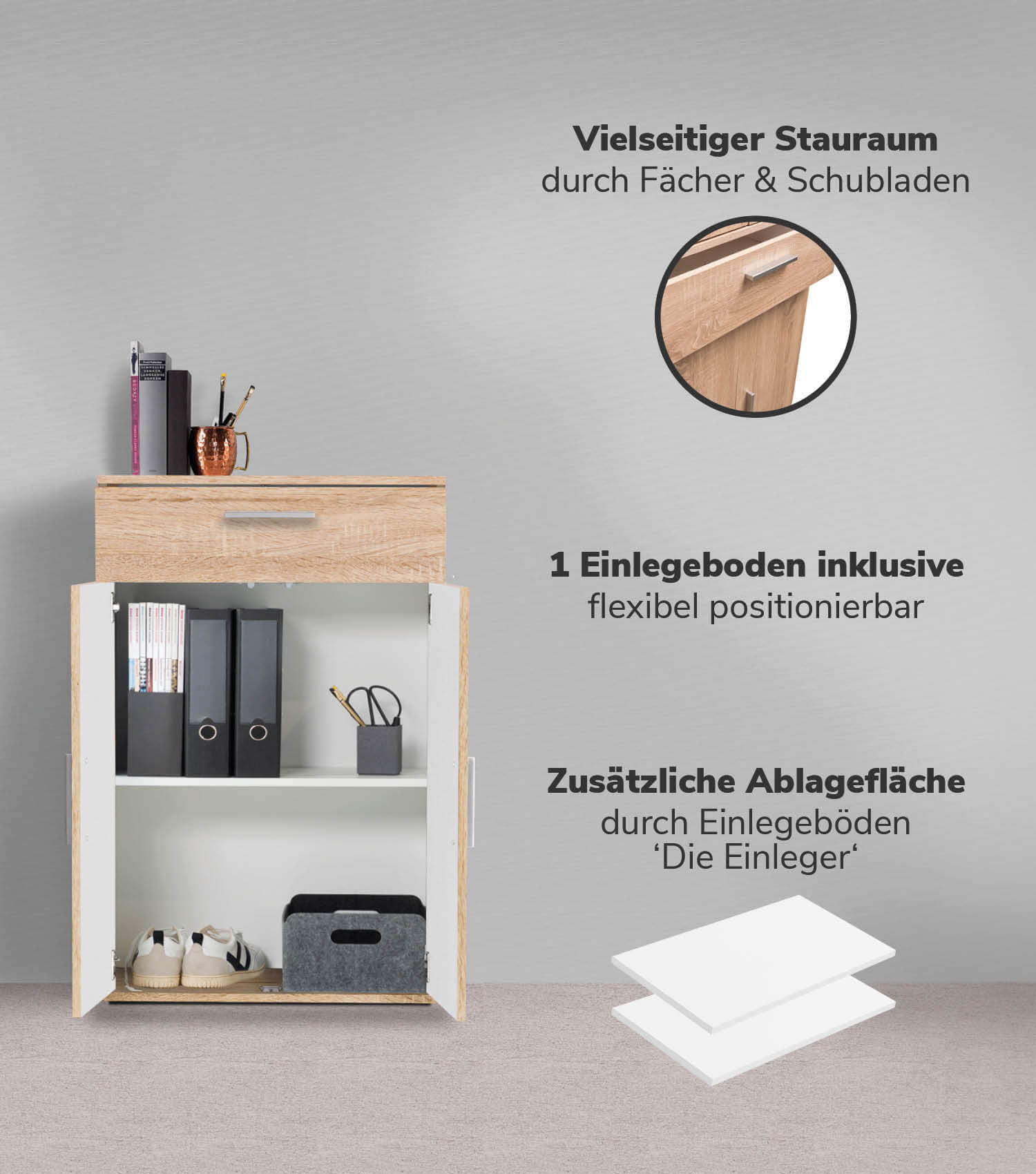 Mehrzweckschrank Set Schrankwand Büroschränke Mehrzweckschränke Kommode