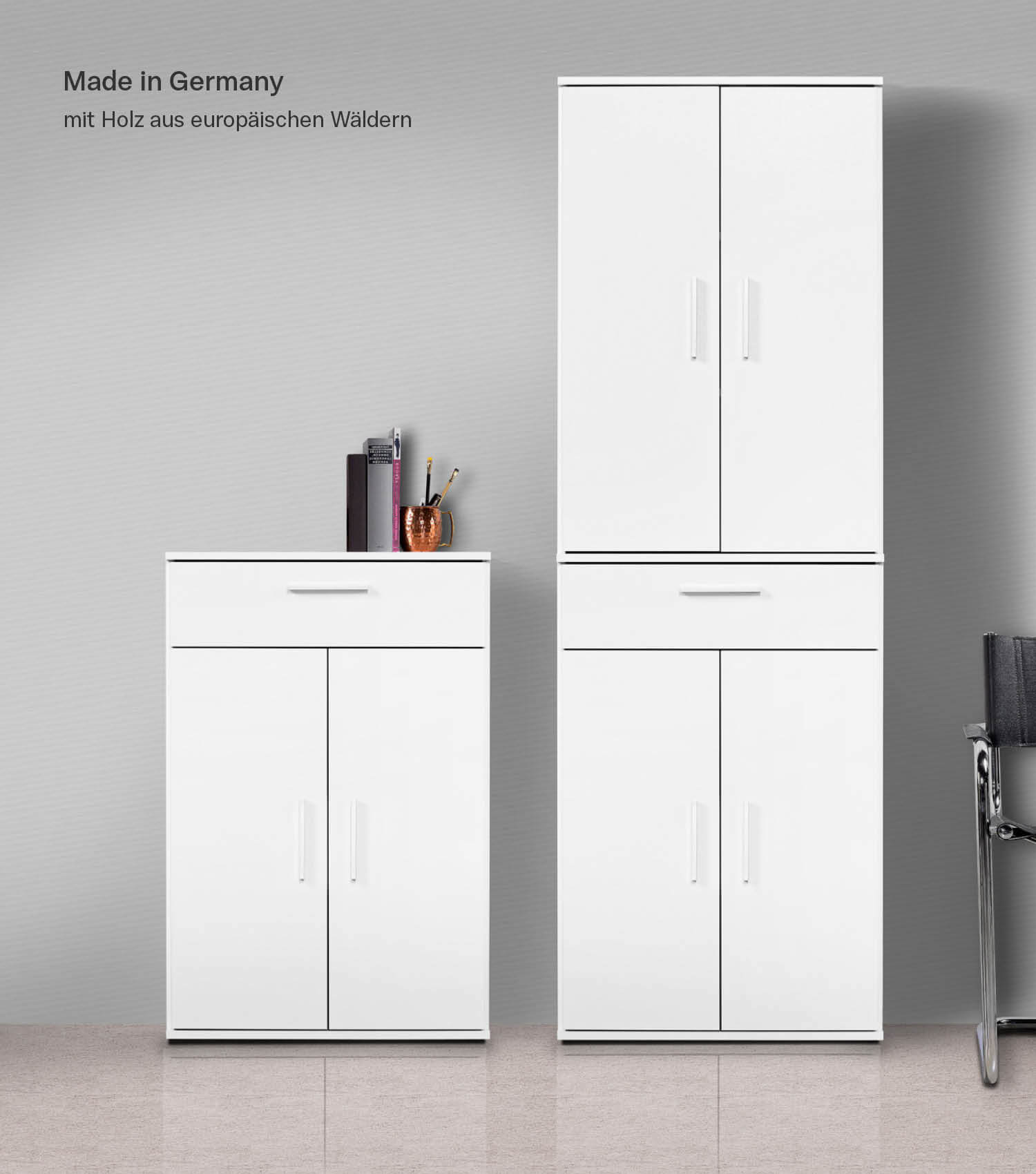 Mehrzweckschrank + Schubladen 'Der Praktische' Aktenschrank Schuhschrank