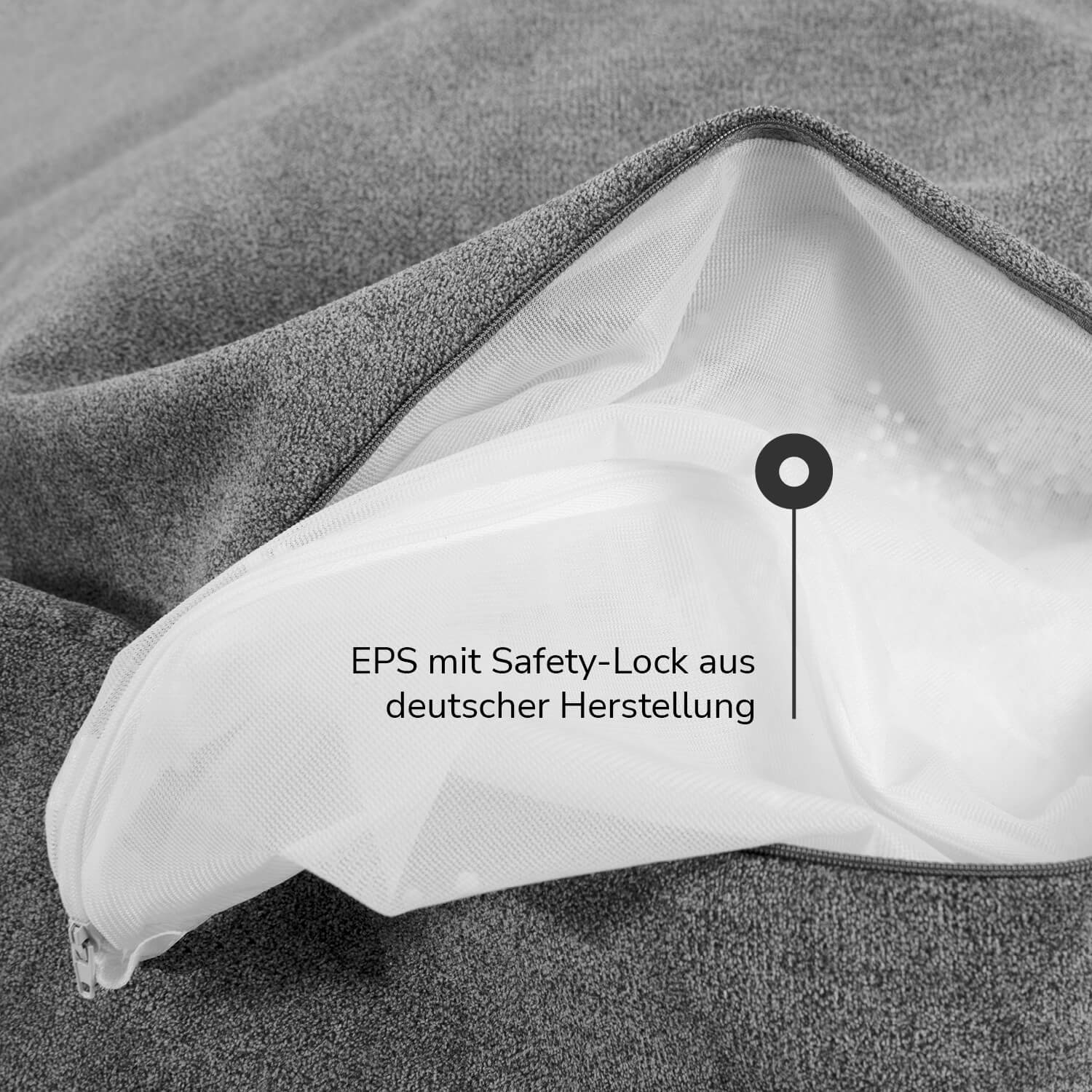 Indoor Pouf Hocker Sitzkissen Bodenkissen 'Der Ruhestifter' Fußhocker eckig