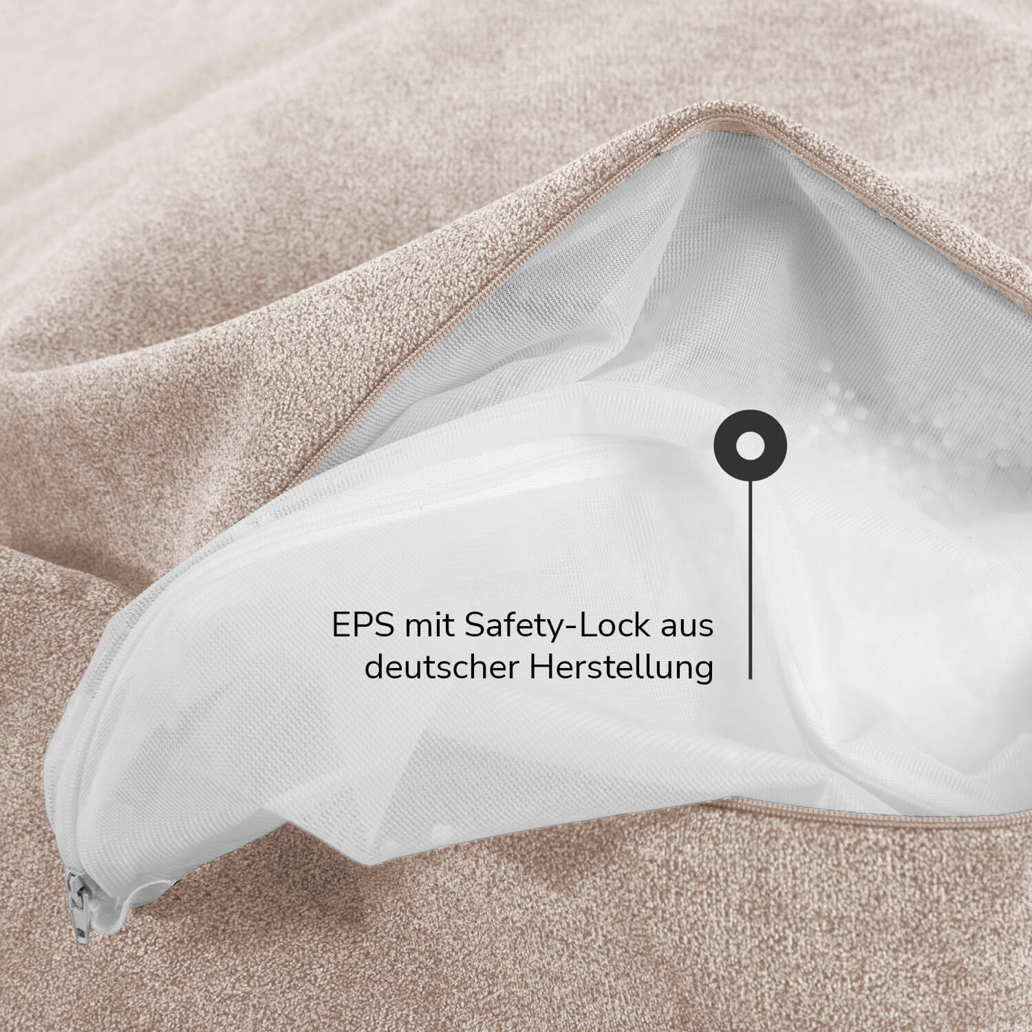 Indoor Pouf Hocker Sitzkissen Bodenkissen 'Der Ruhestifter' Fußhocker eckig