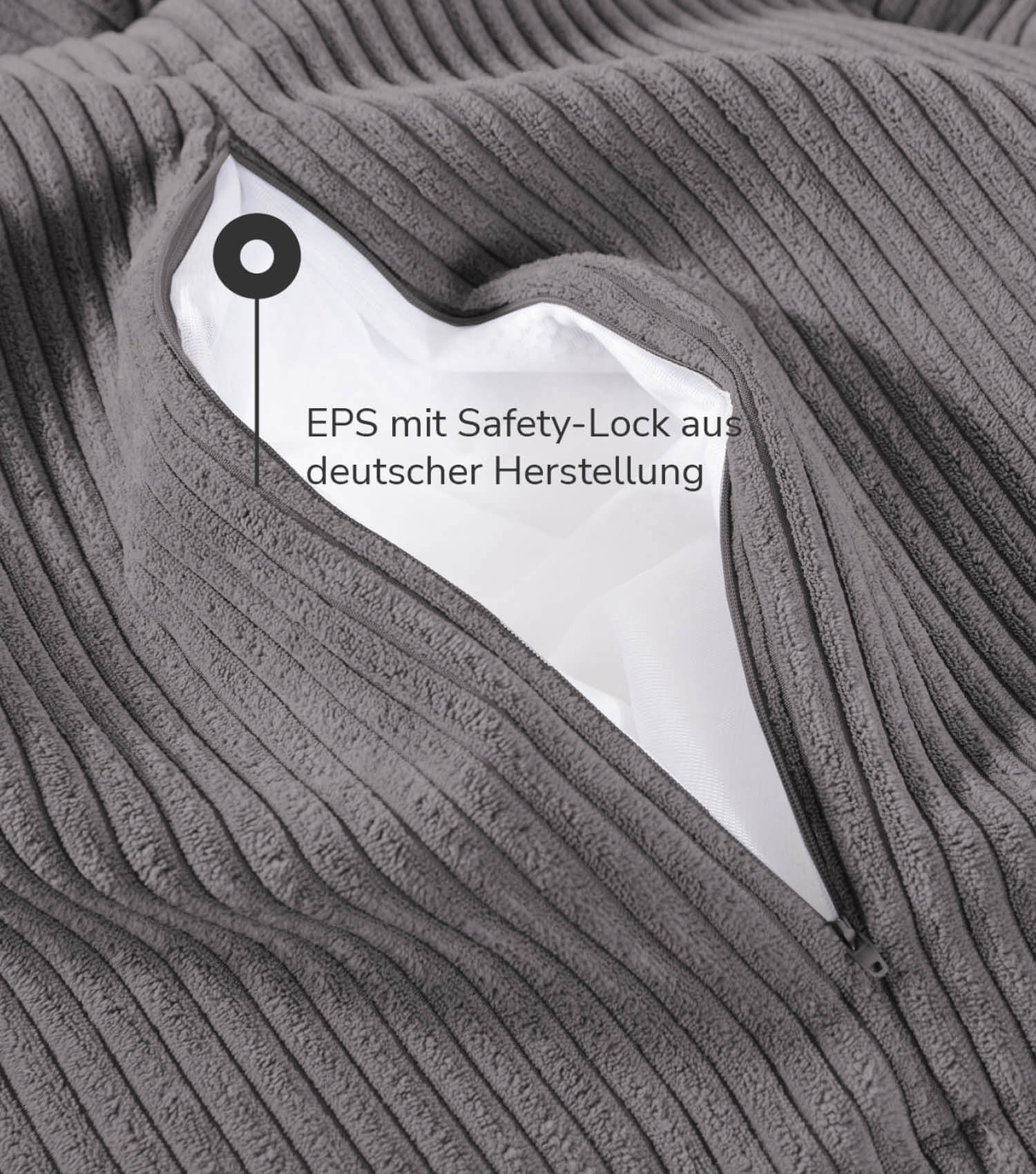 Indoor Pouf Hocker Sitzkissen Bodenkissen 'Der Ruhestifter' Fußhocker eckig