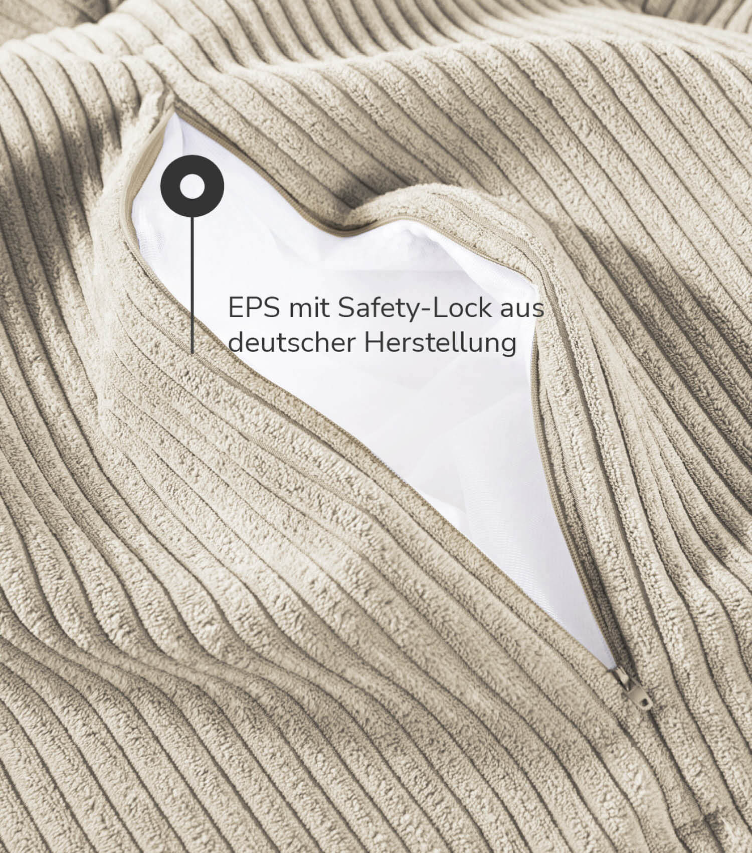 Indoor Pouf Hocker Sitzkissen Bodenkissen 'Der Ruhestifter' Fußhocker eckig