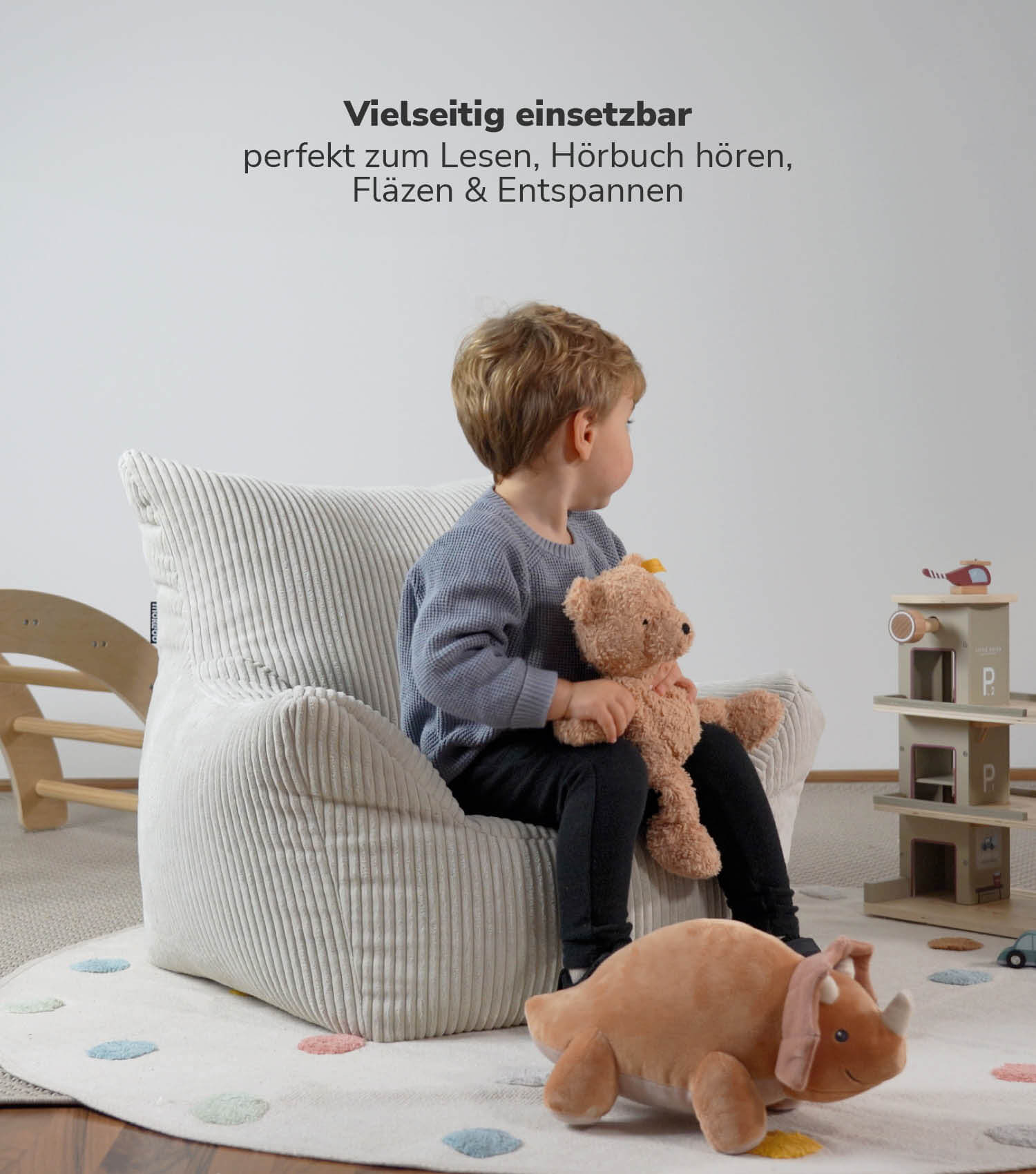 Kinder Sitzack Cord Kindersessel Lesesessel Bodenkissen Kindersitzsack Outdoorsitzsack