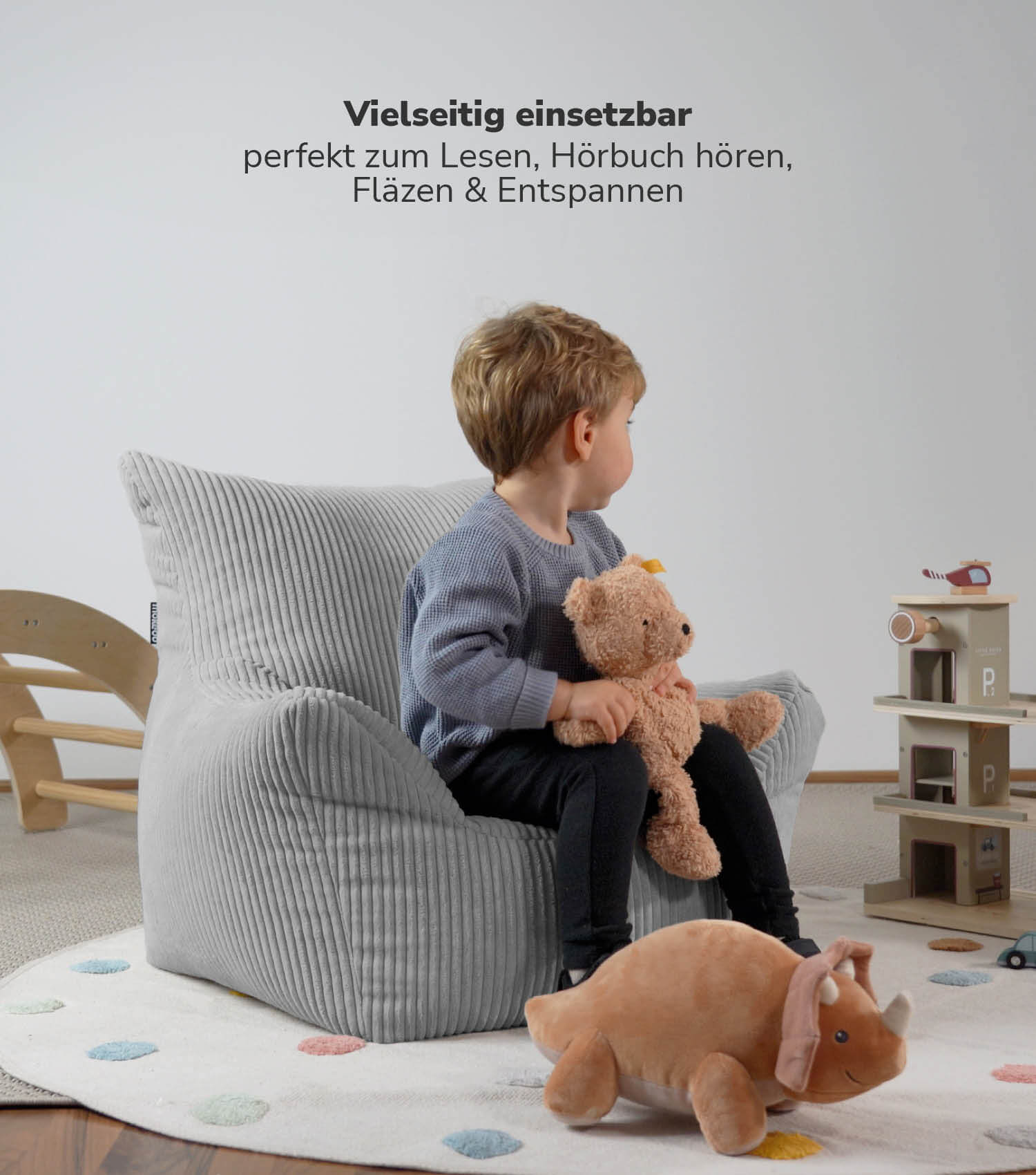 Kinder Sitzack Cord Kindersessel Lesesessel Bodenkissen Kindersitzsack Outdoorsitzsack