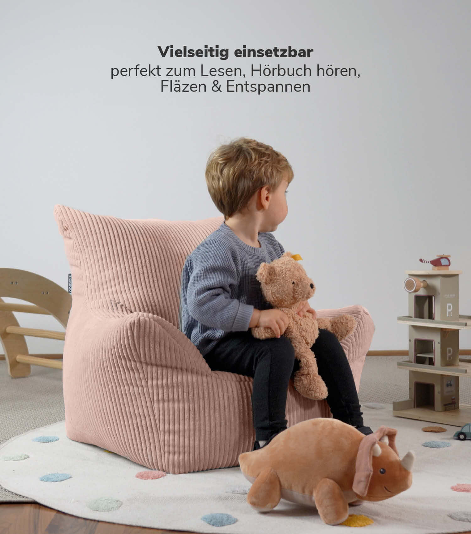 Kinder Sitzack Cord Kindersessel Lesesessel Bodenkissen Kindersitzsack