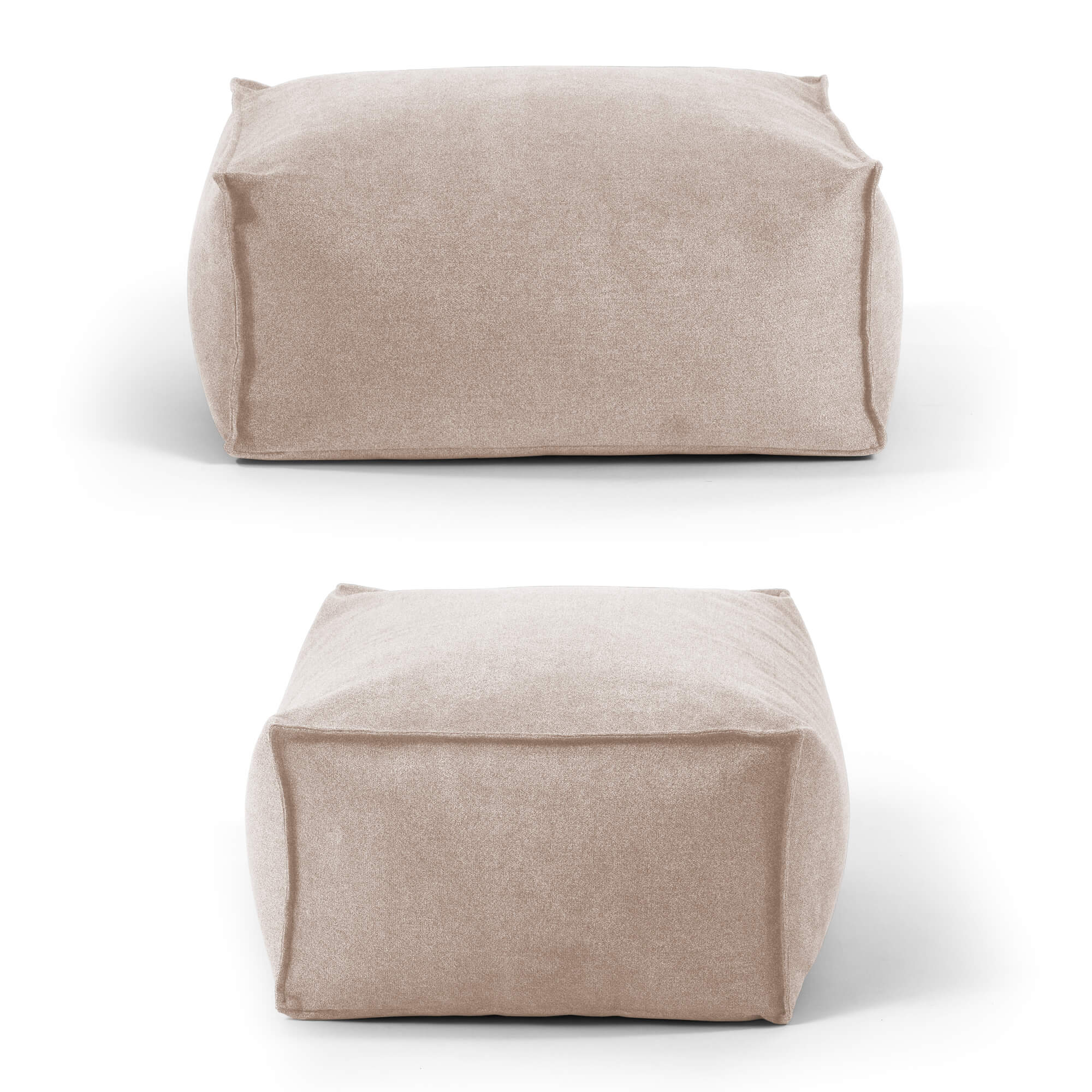 Indoor Pouf Hocker Sitzkissen Bodenkissen 'Der Ruhestifter' Fußhocker eckig