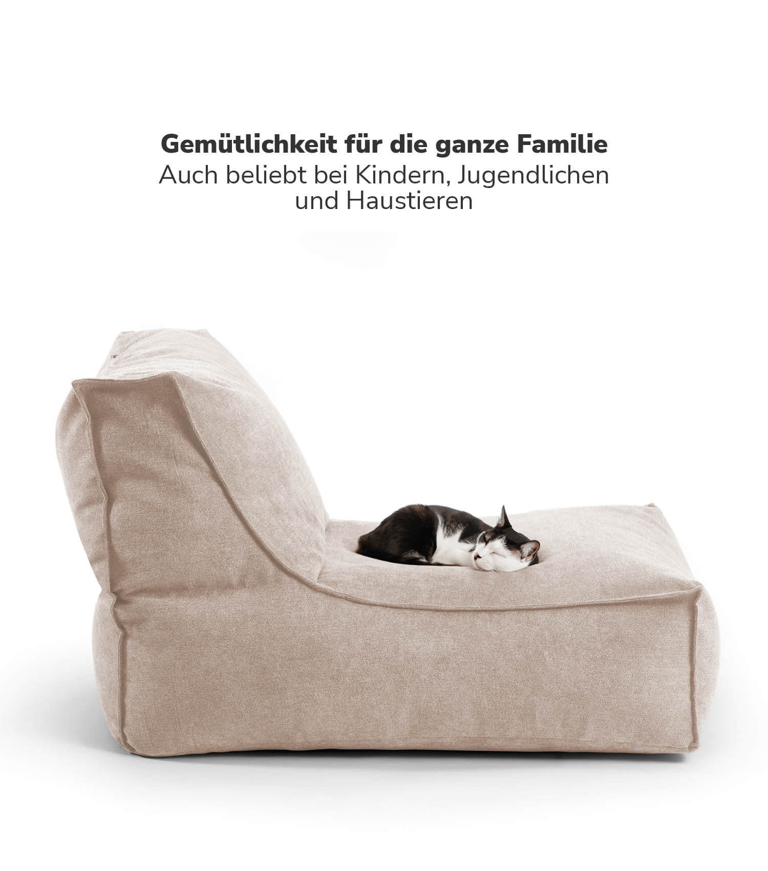 Sitzsack XXL + Pouf für Kinder & Erwachsene mit Füllung 'Der Sundowner'