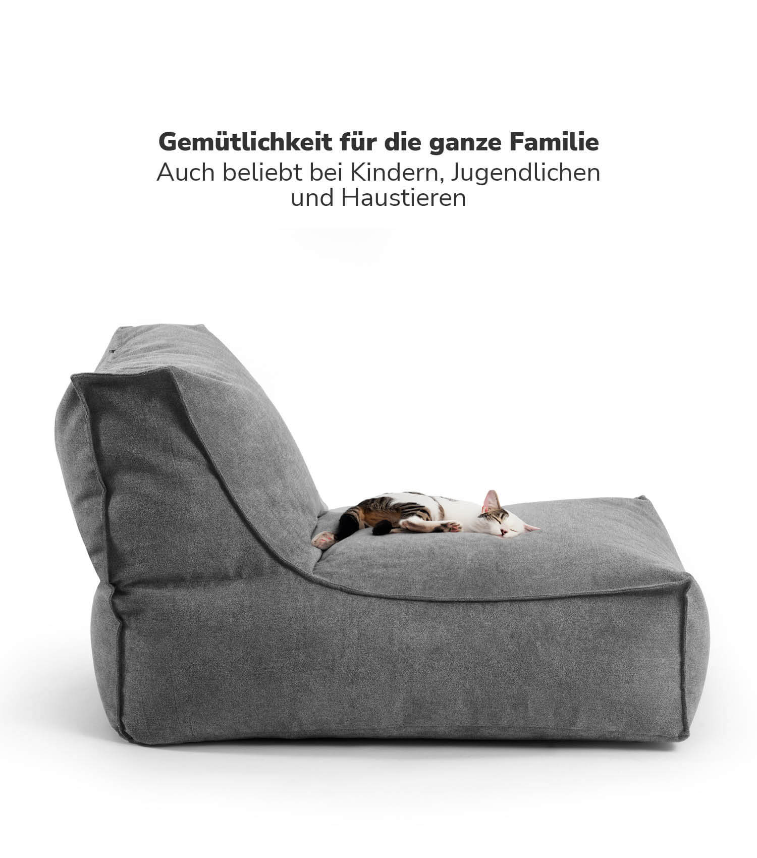 Sitzsack XXL + Pouf für Kinder & Erwachsene mit Füllung 'Der Sundowner'