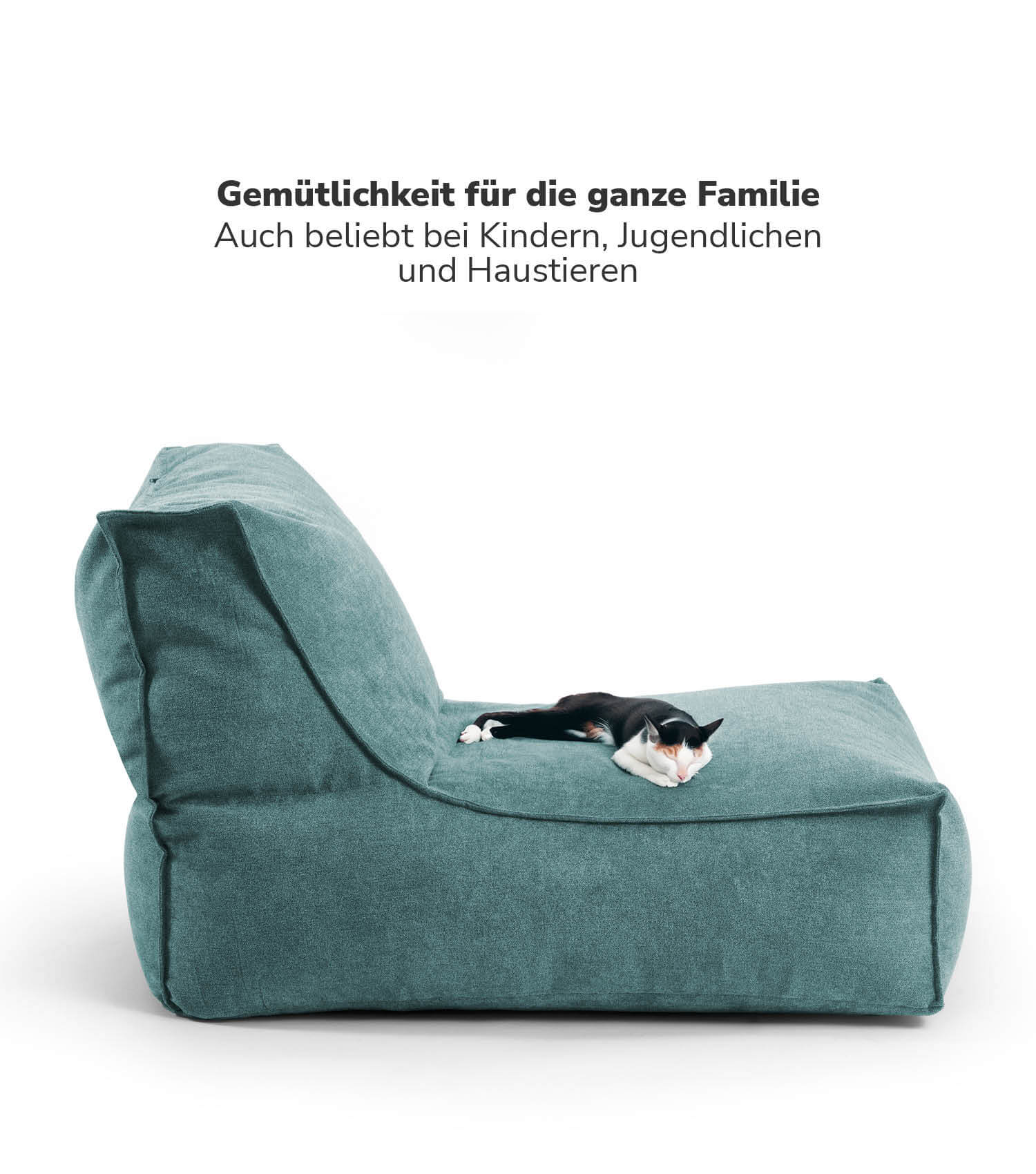 Sitzsack XXL + Pouf für Kinder & Erwachsene mit Füllung 'Der Sundowner'