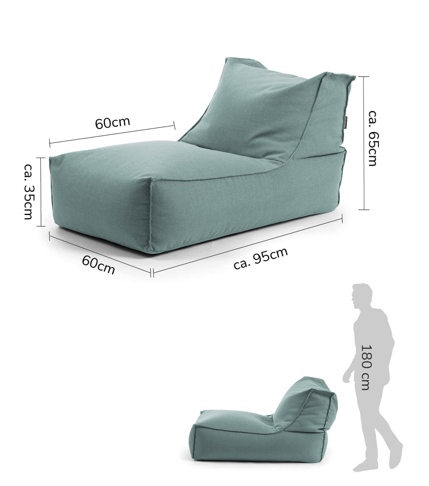 Sitzsack Bodenkissen Relaxliege Bean Bag Liege Sitzbag Sitzkissen