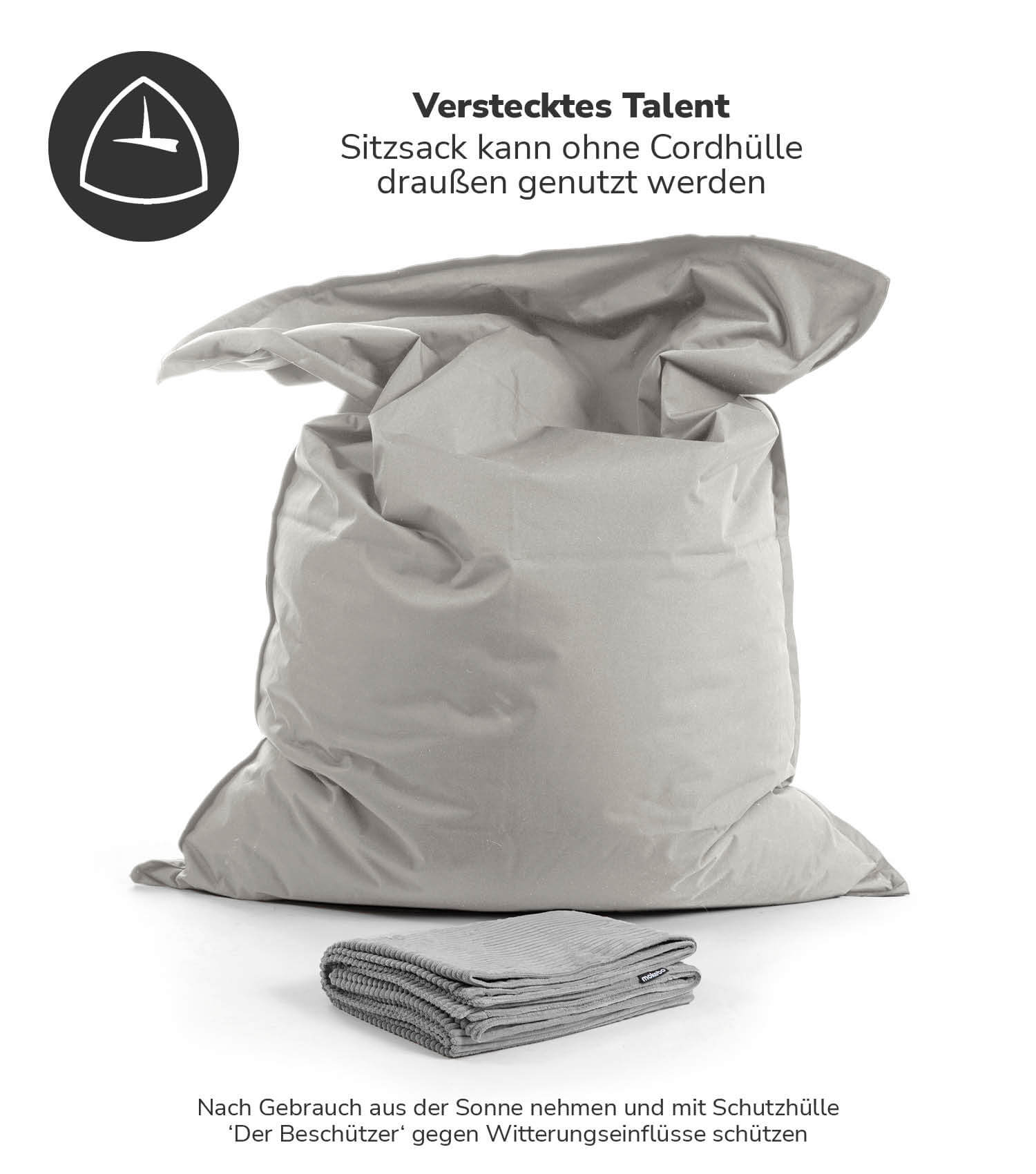 Sitzsack XXL mit Cord Cover Bean Bag Riesensitzsack Bodenkissen