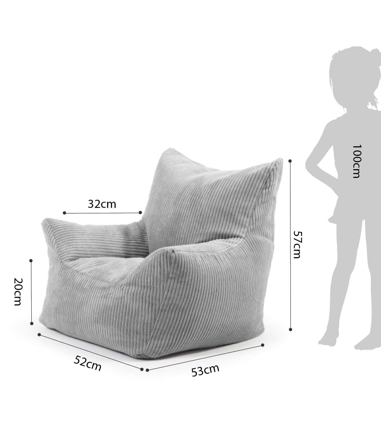 Kinder Sitzack Cord Kindersessel Lesesessel Bodenkissen Kindersitzsack