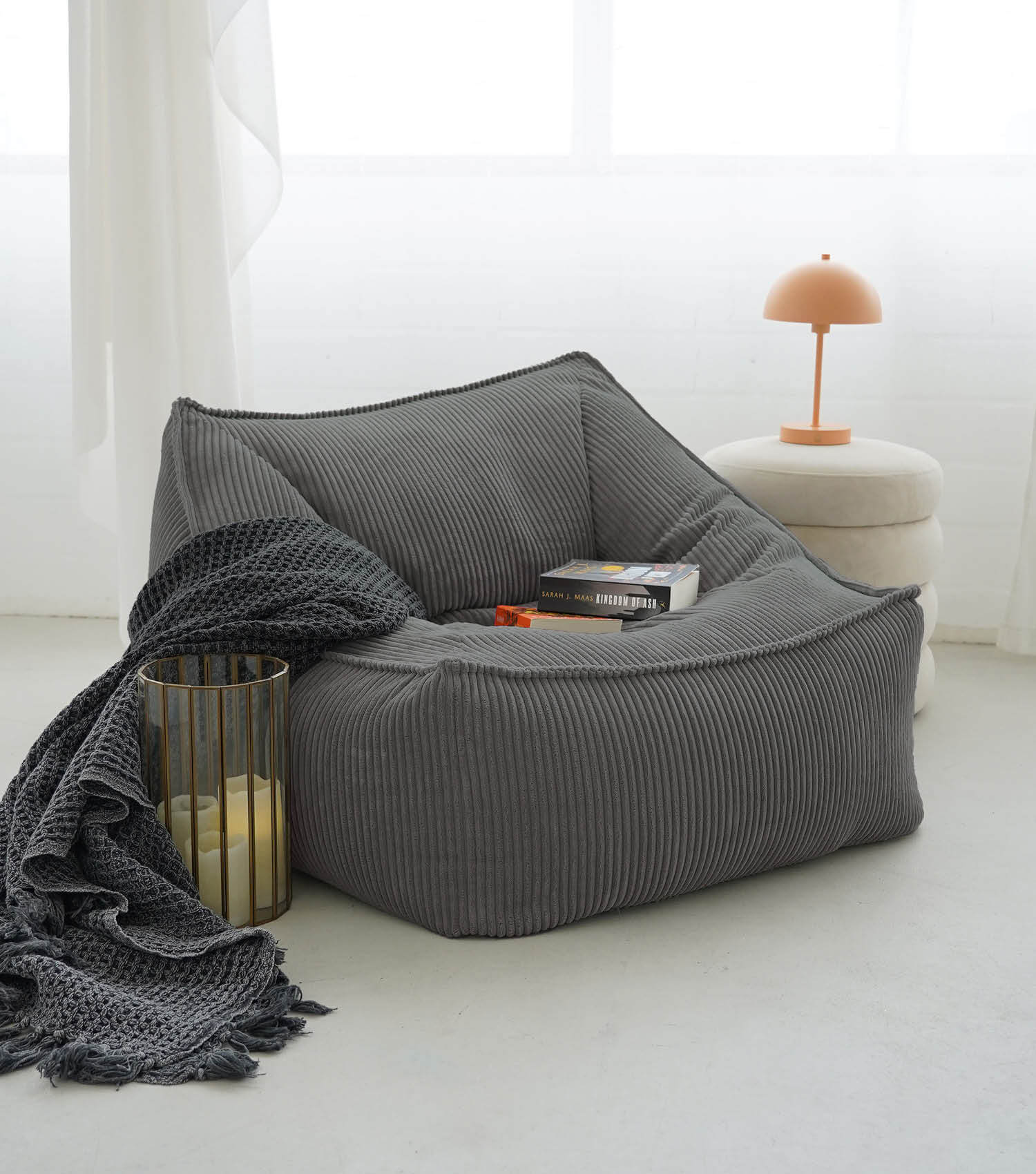 Cord Sessel Lesesessel XXL Sitzsack Sitzsack Cord Bean Bag Armlehnen