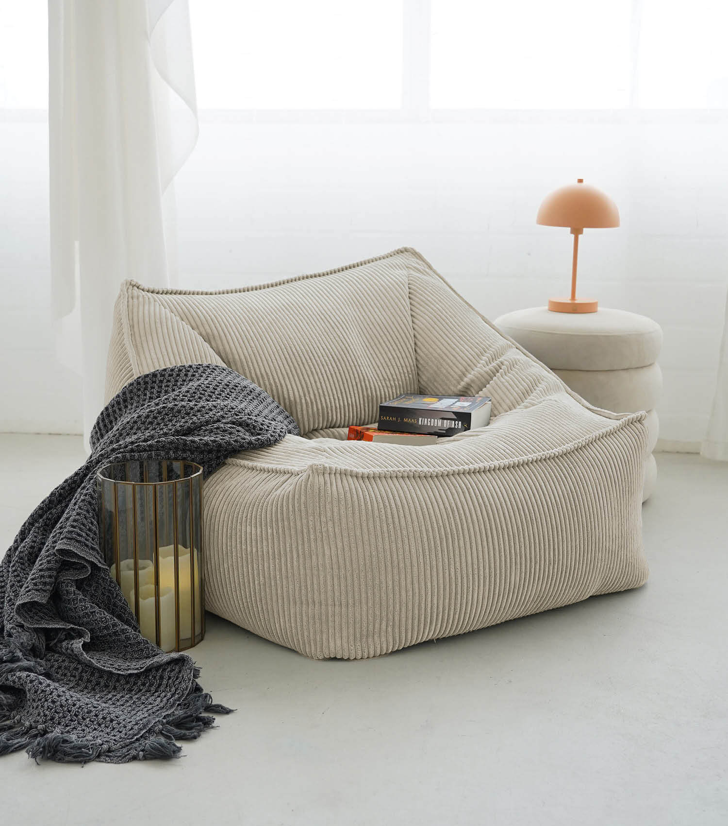 Cord Sessel Lesesessel XXL Sitzsack Sitzsack Cord Bean Bag Armlehnen