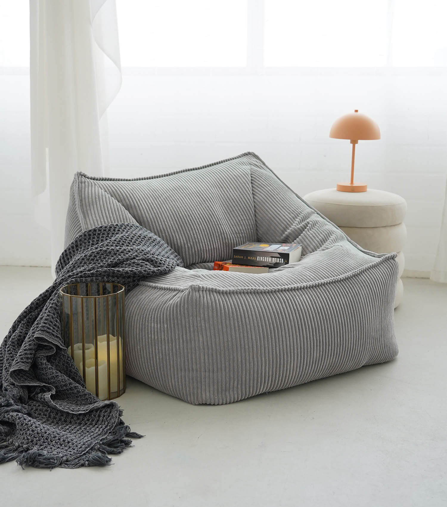 Cord Sessel Lesesessel XXL Sitzsack Sitzsack Cord Bean Bag Armlehnen