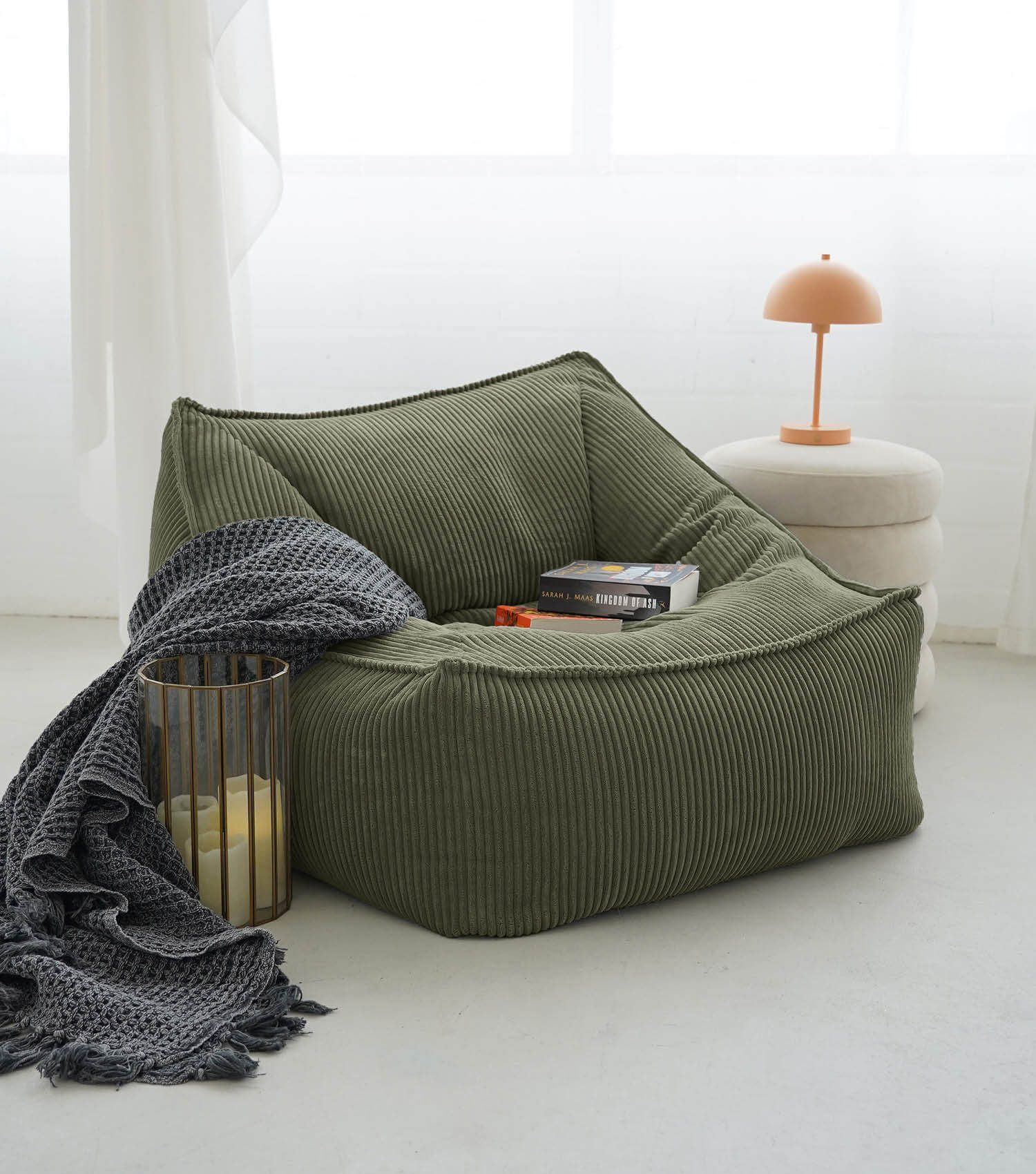 Cord Sessel Lesesessel XXL Sitzsack Sitzsack Cord Bean Bag Armlehnen