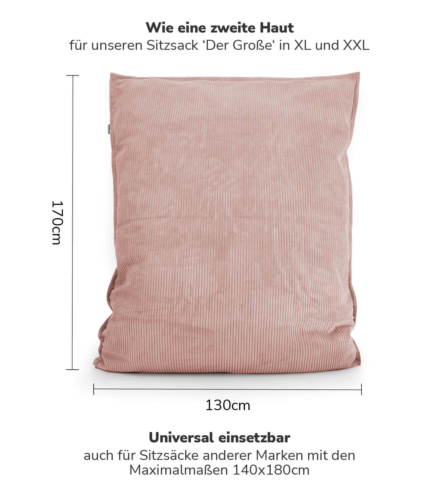 Cord Bezug Sitzsackcover Sitzsack Hülle Bean Bag Cover Sitzkissen