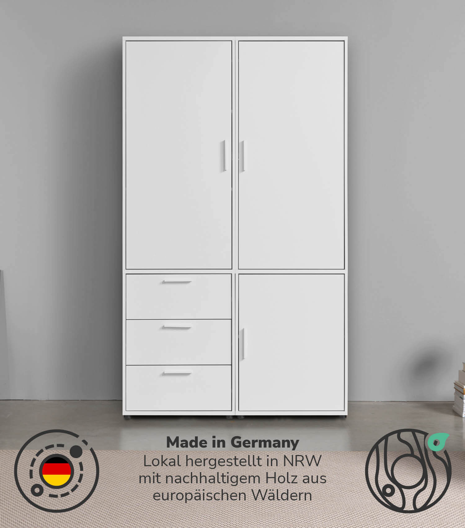 Kleiderschrank Garderobenschrank Schlafzimmerschrank Flurschrank