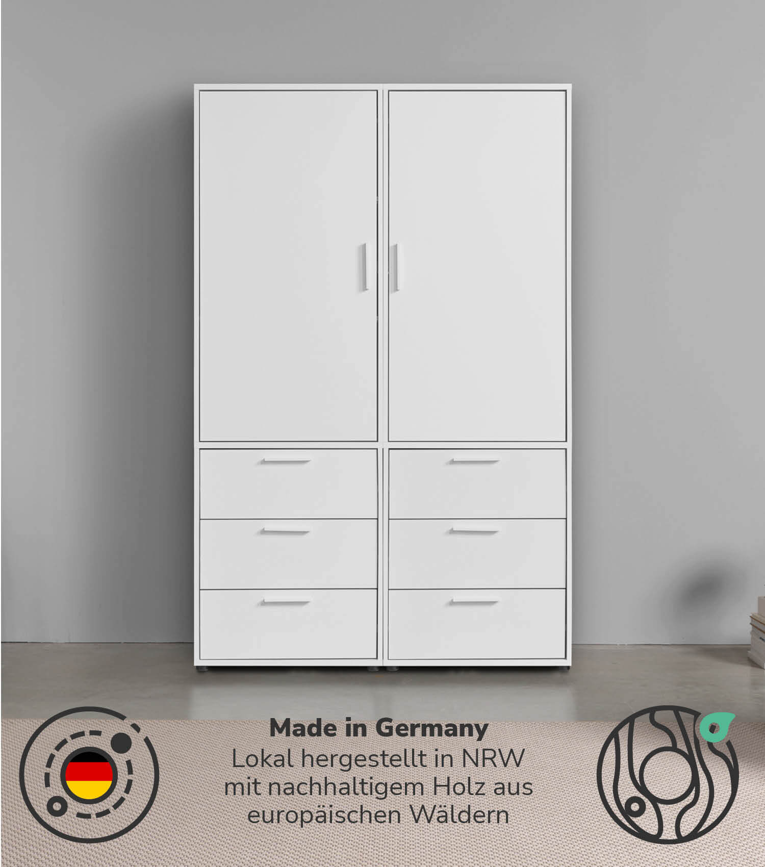 Kleiderschrank Garderobenschrank Schlafzimmerschrank Flurschrank