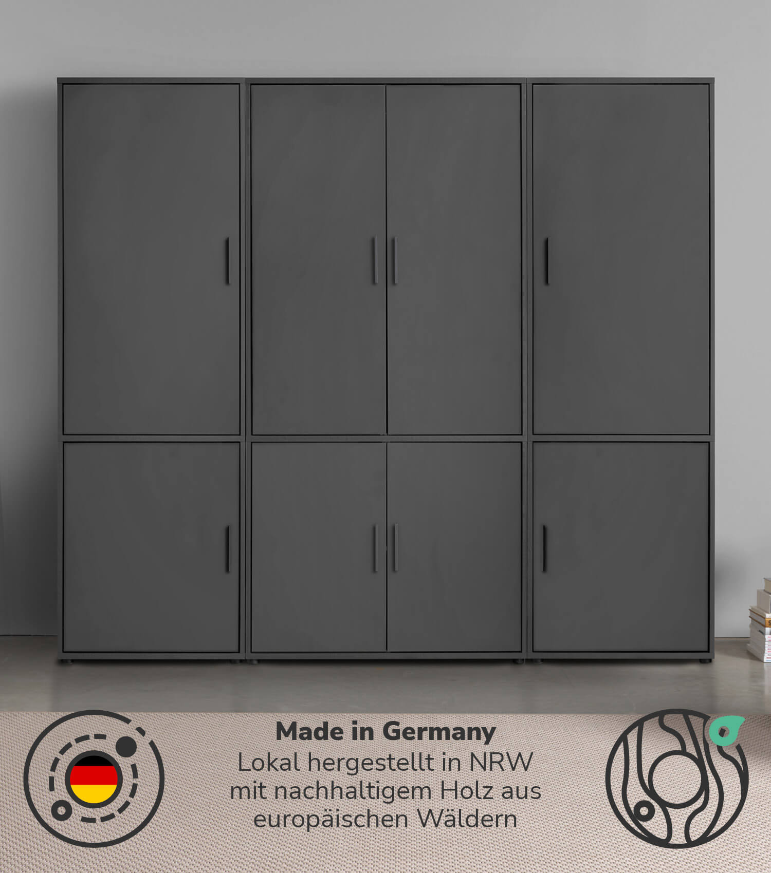 Kleiderschrank Garderobenschrank Schlafzimmerschrank Flurschrank