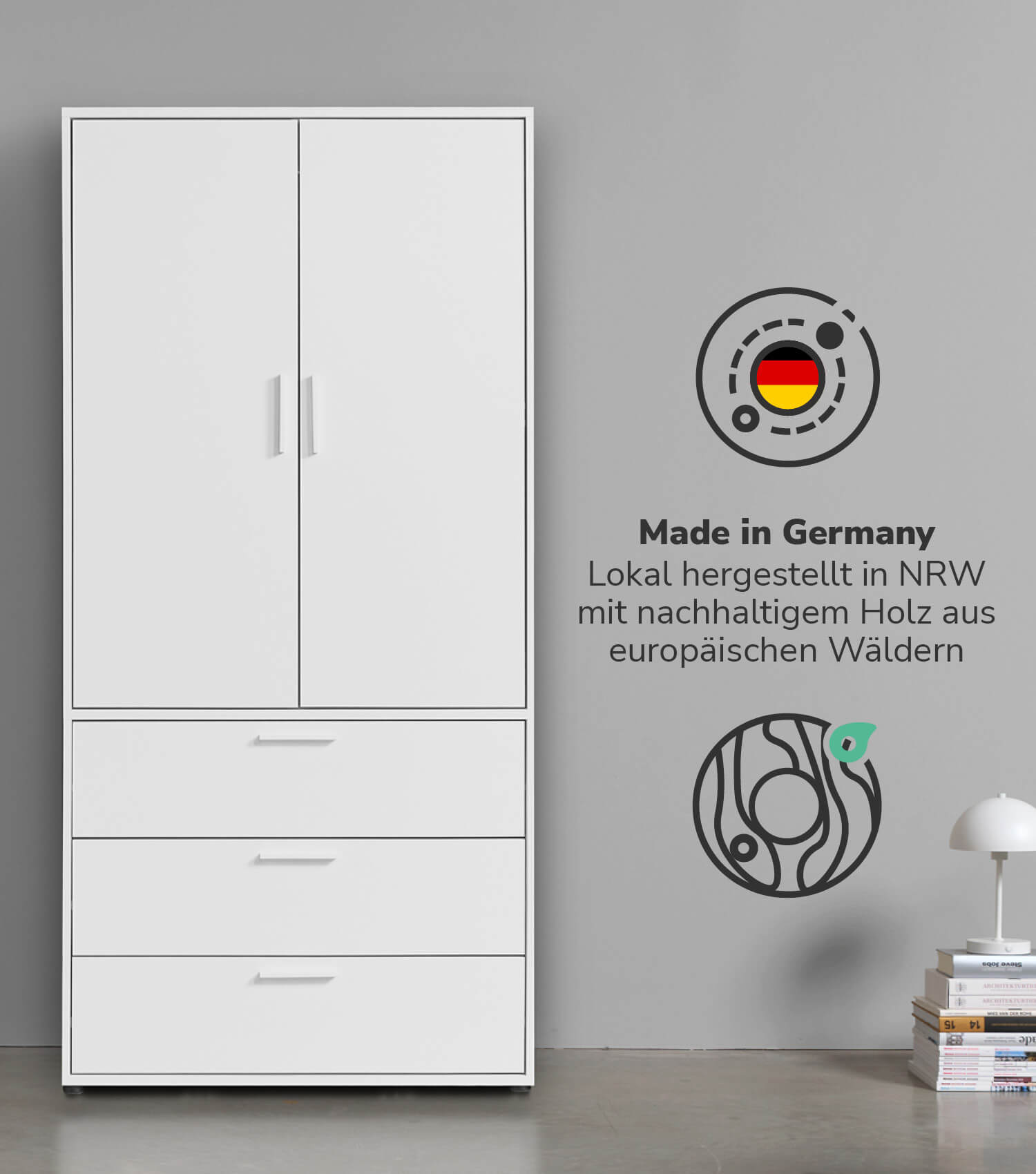 Kleiderschrank Garderobenschrank Schlafzimmerschrank Flurschrank