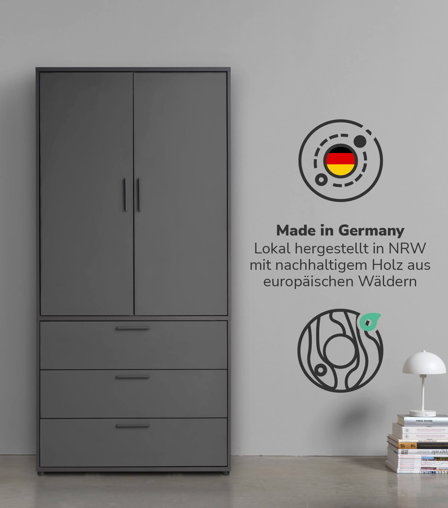 Kleiderschrank Garderobenschrank Schlafzimmerschrank Flurschrank