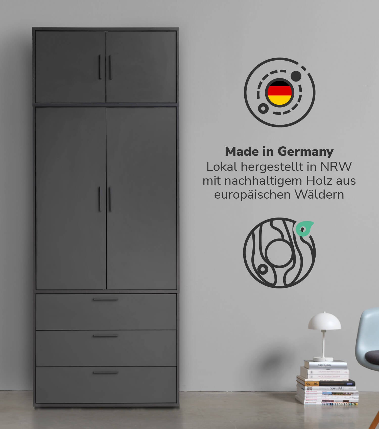 Kleiderschrank Garderobenschrank Schlafzimmerschrank Schrank