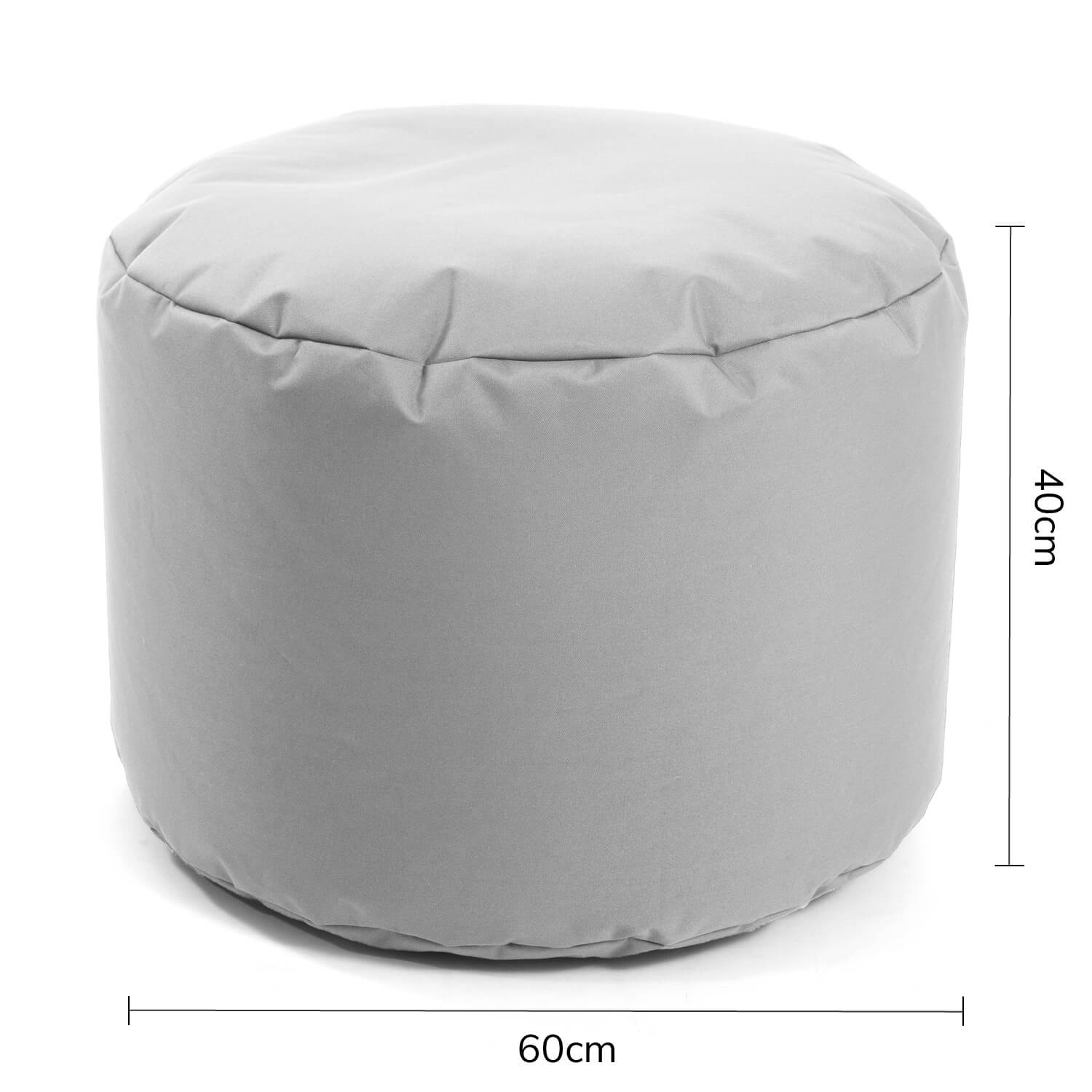 Outdoor Pouf Hocker Sitzkissen Bodenkissen 'Der Ruhepouf' Fußhocker rund